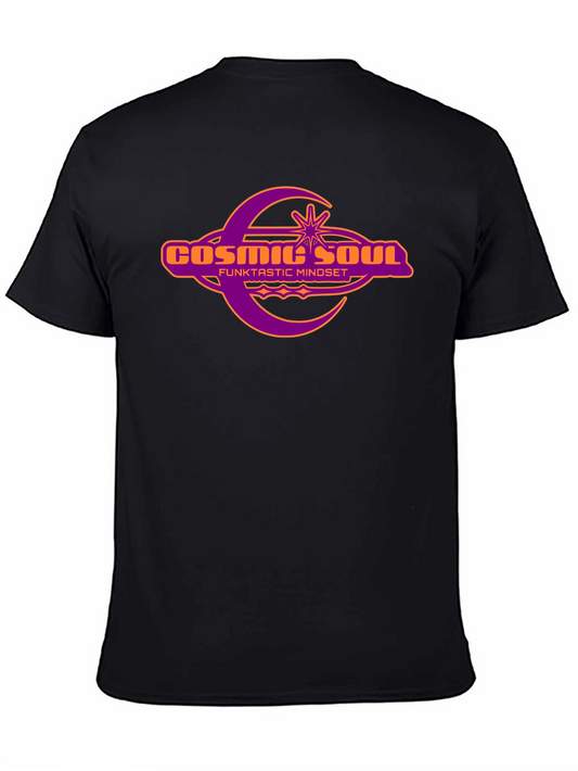 Cosmic Soul Graphic Black T-Shirt Funktastic Mindset