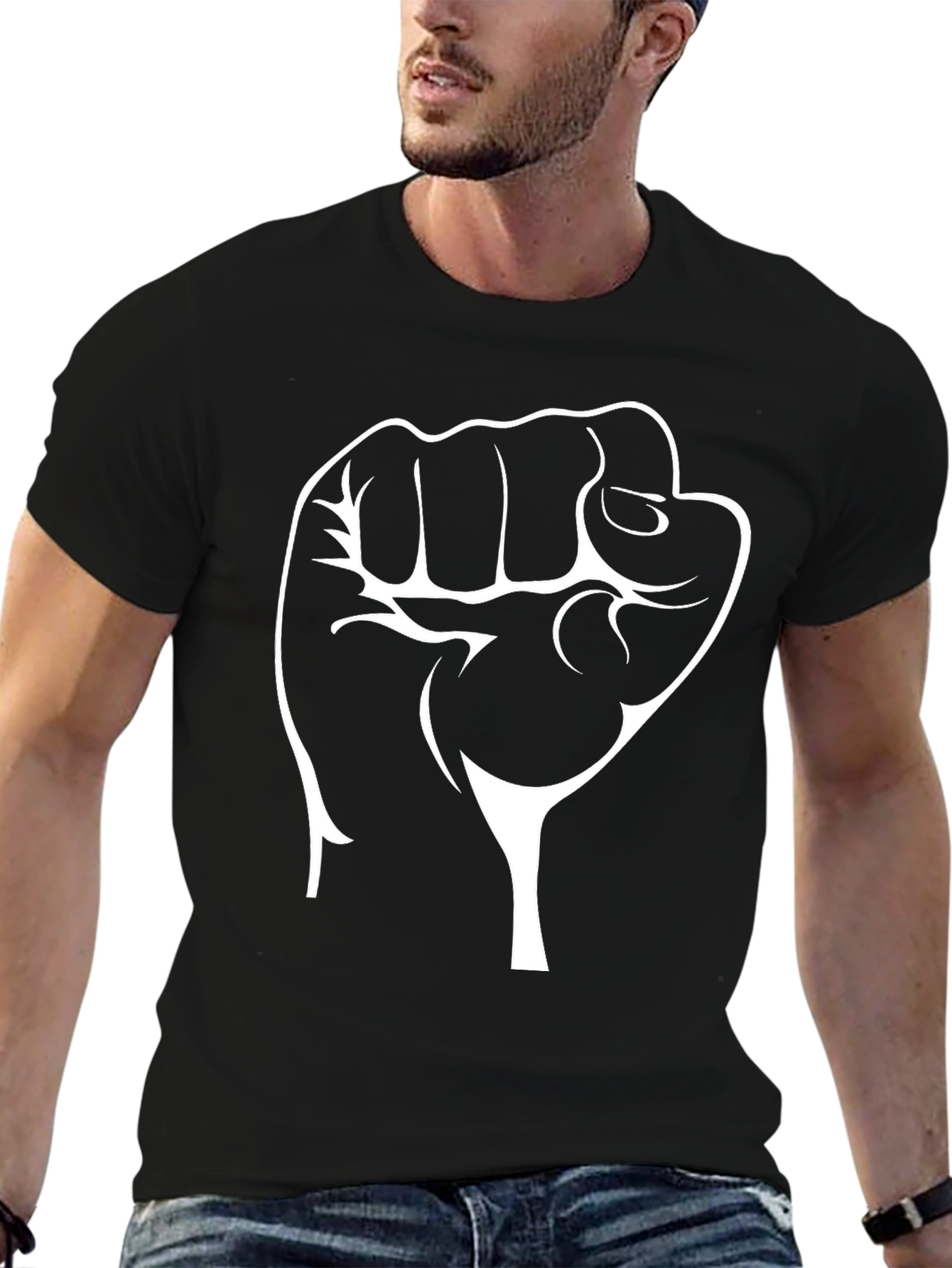 Black Power Fist Graphic T-Shirt