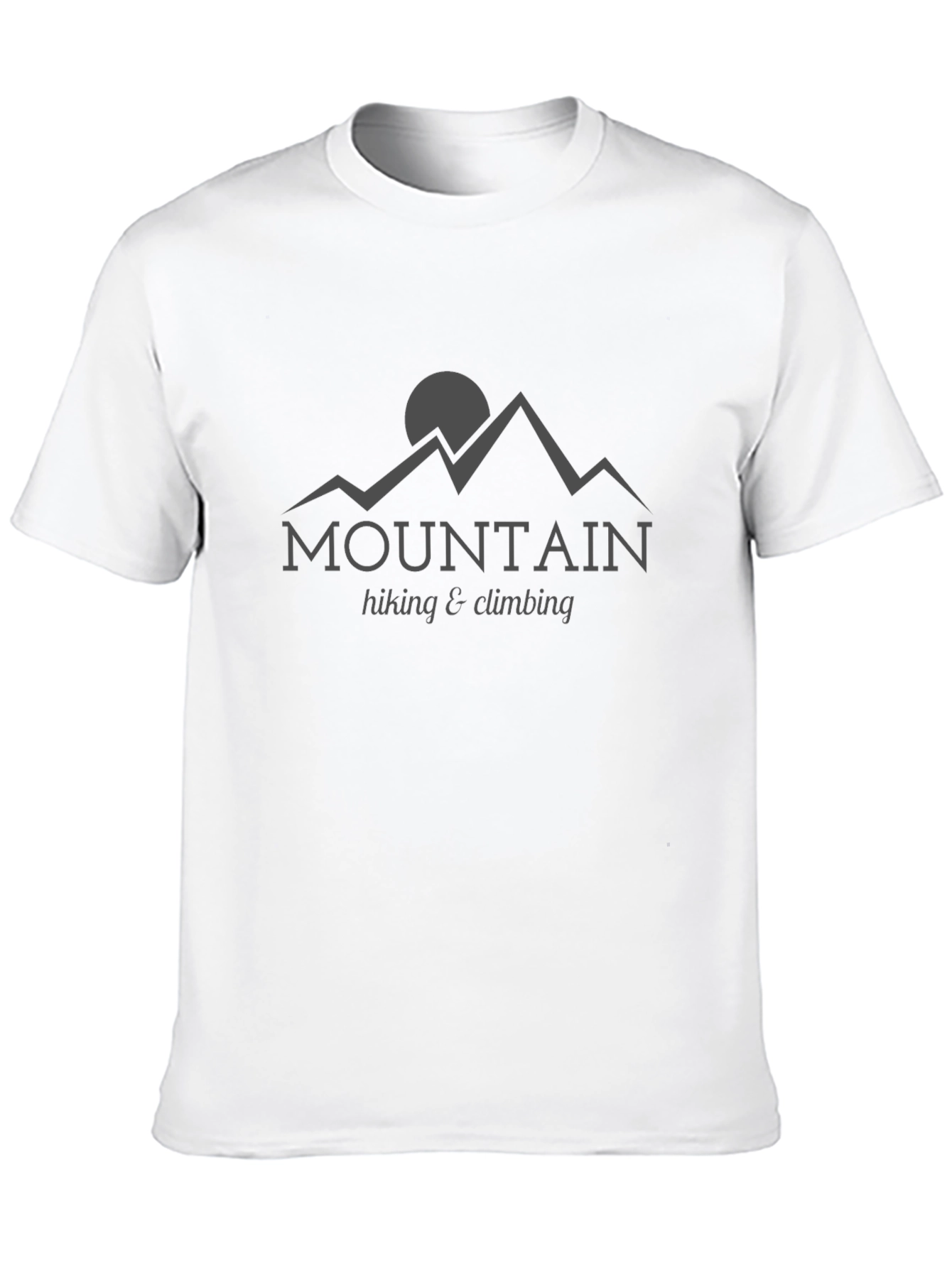 Mountain Hiking & Climbing Black Graphic Tee