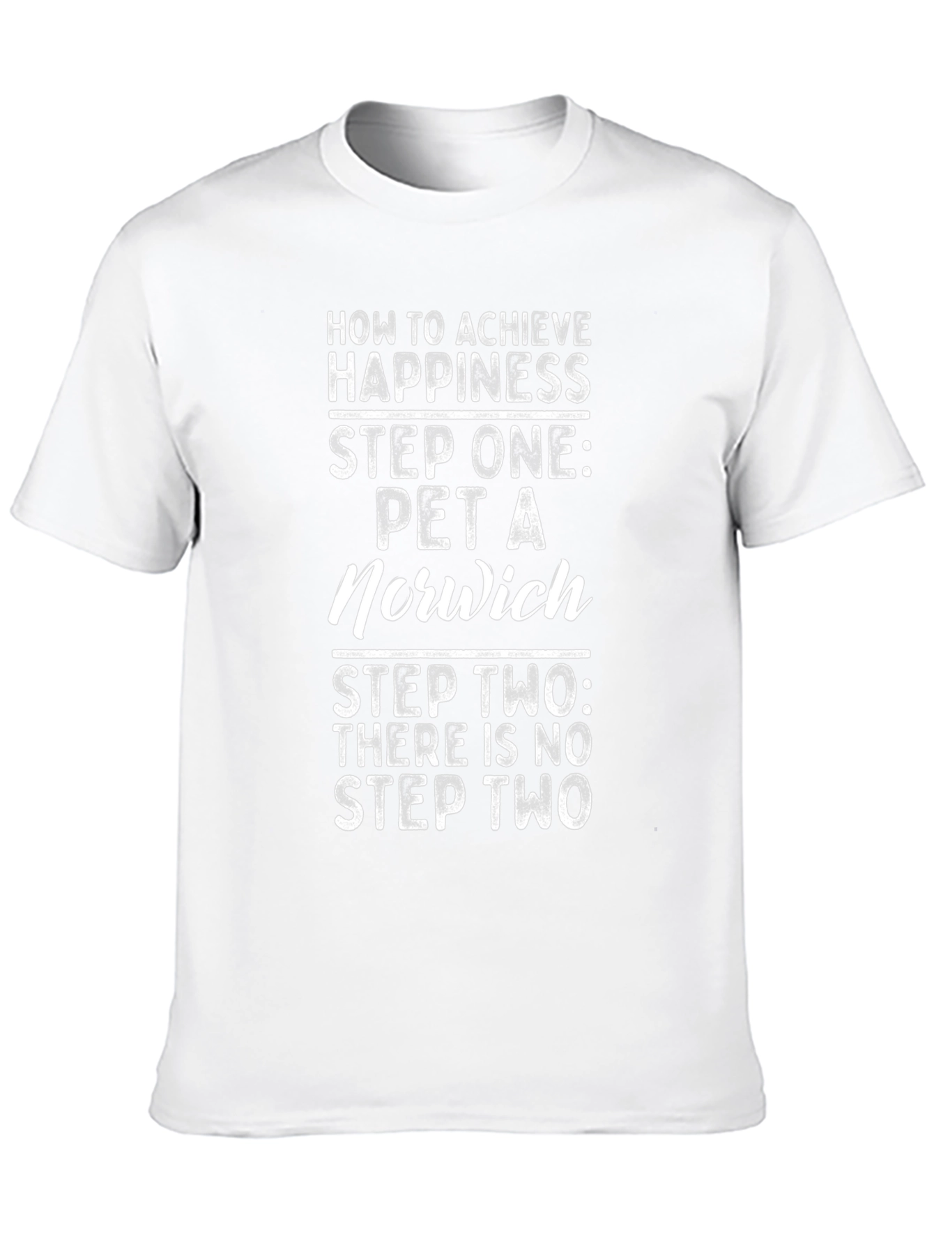How to Achieve Happiness T-Shirt - Norwich Pet