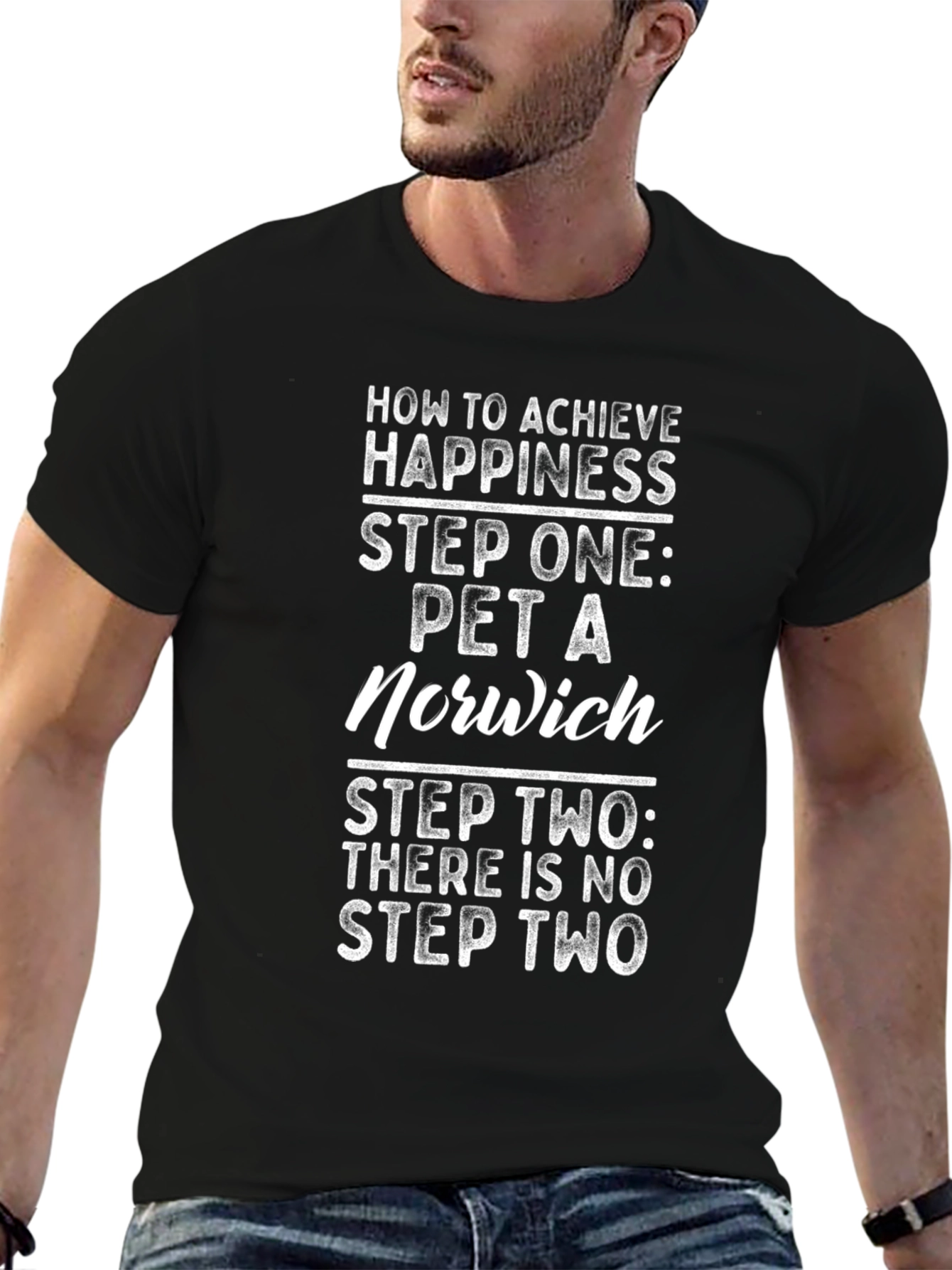 How to Achieve Happiness T-Shirt - Norwich Pet