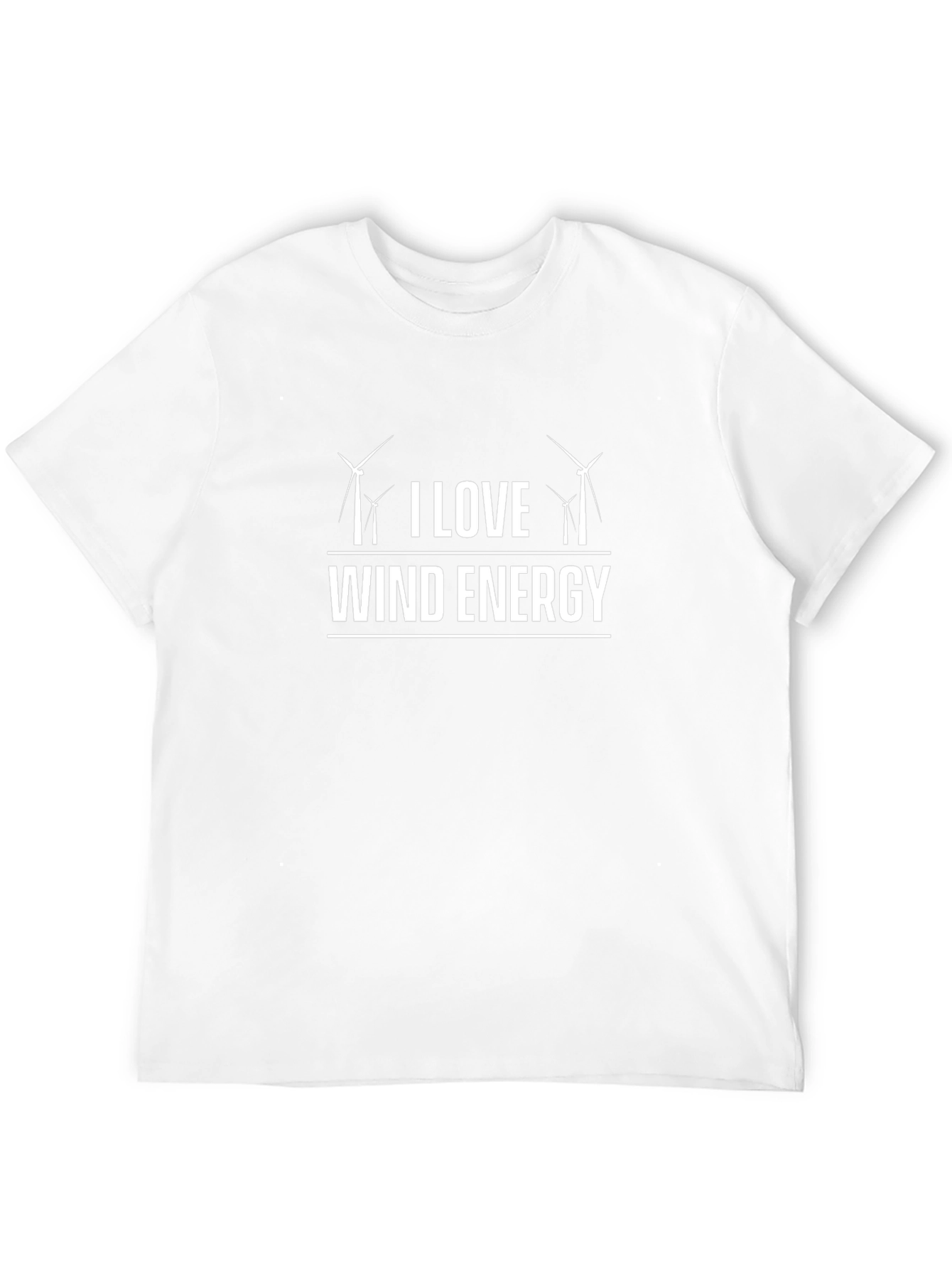 I Love Wind Energy Black T-Shirt
