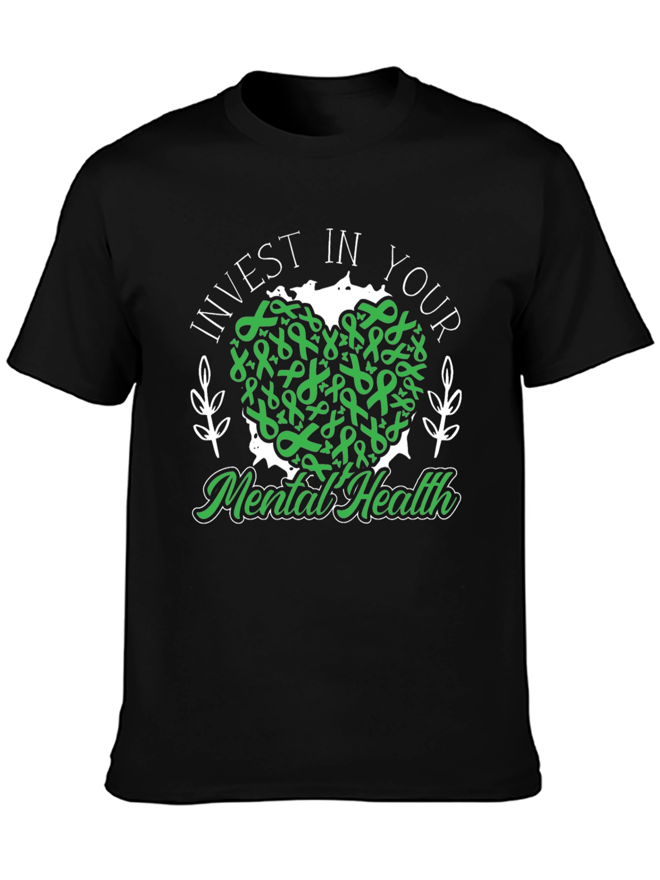 Invest in Your Mental Health Black T-Shirt