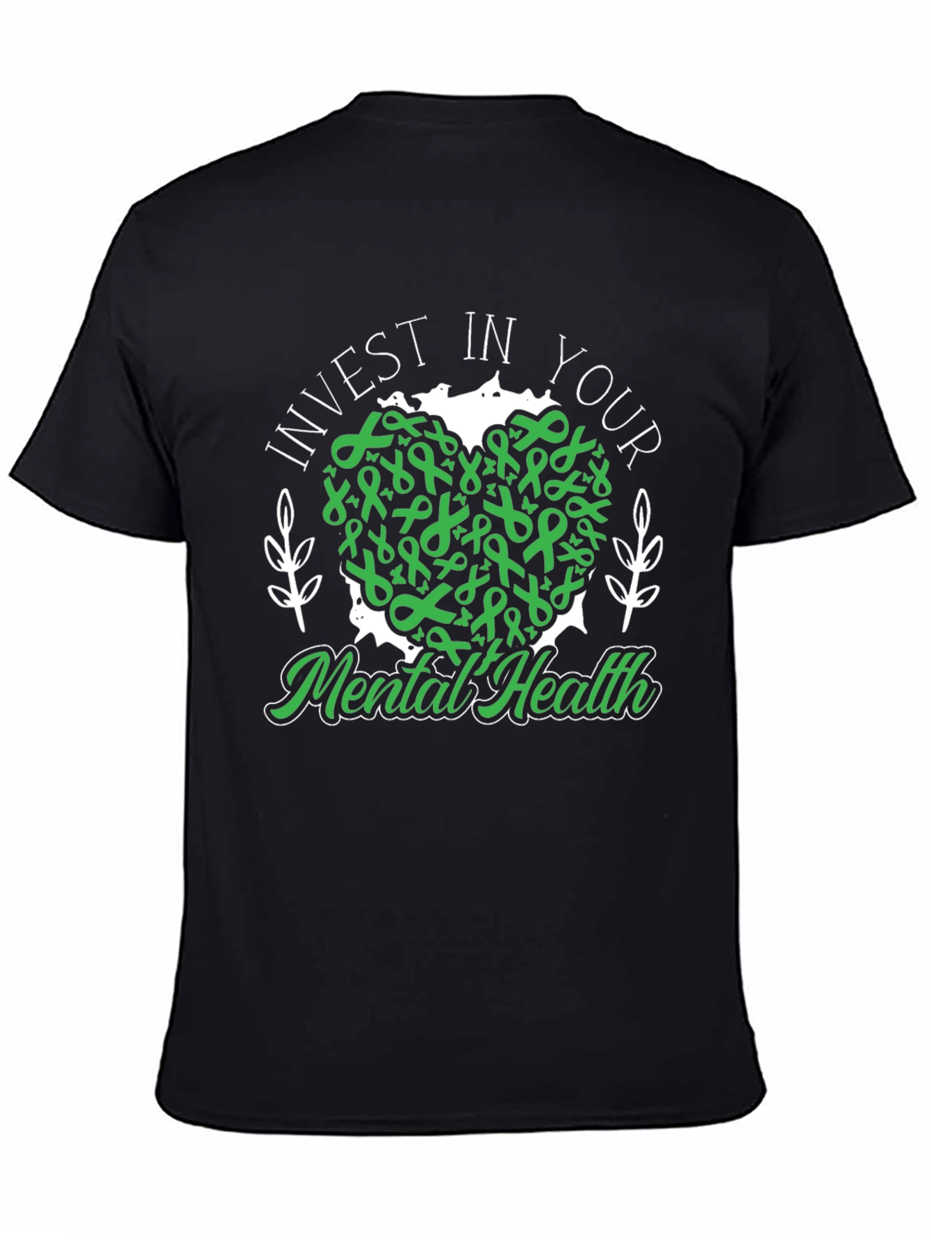 Invest in Your Mental Health Black T-Shirt
