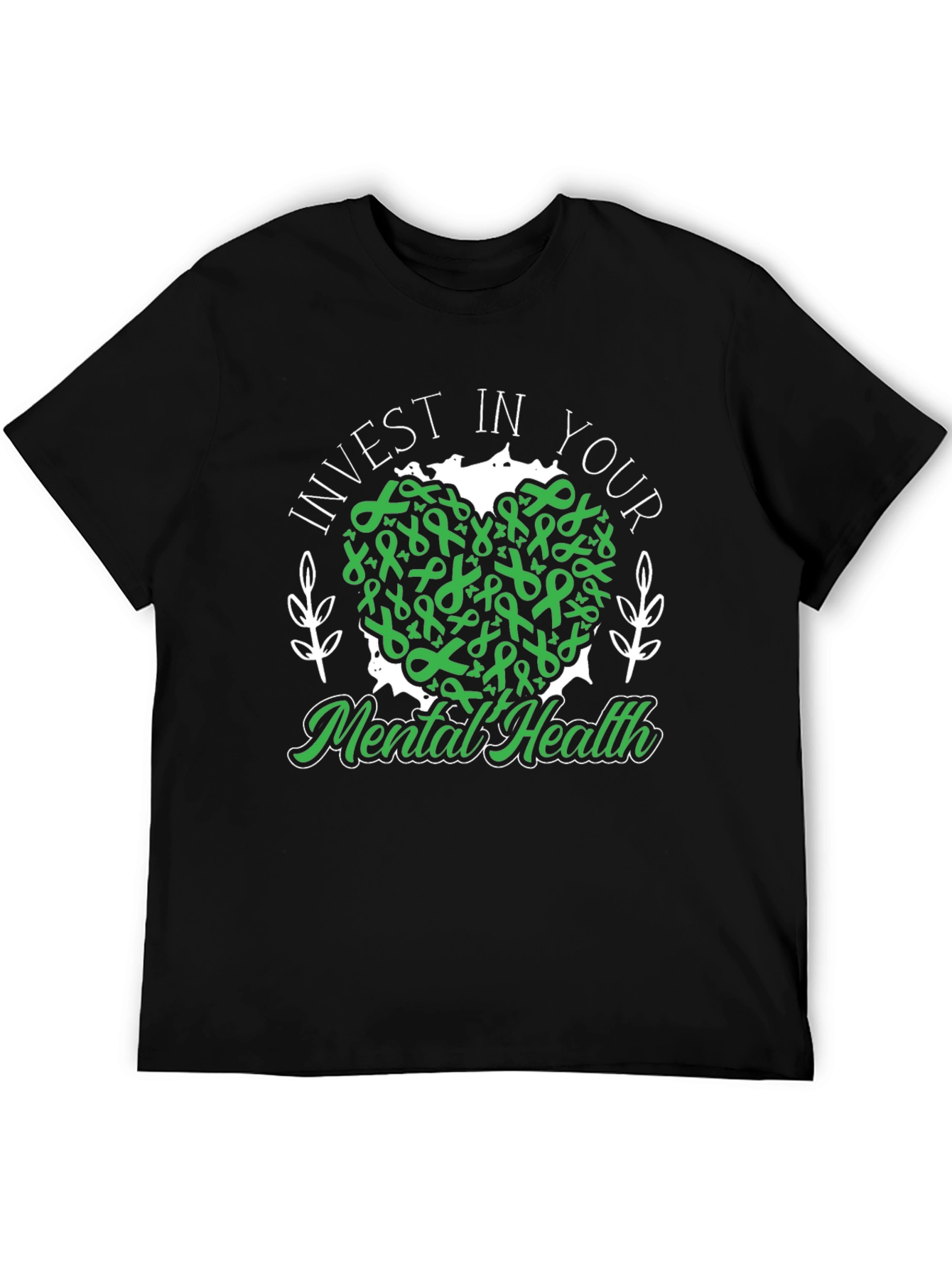 Invest in Your Mental Health Black T-Shirt