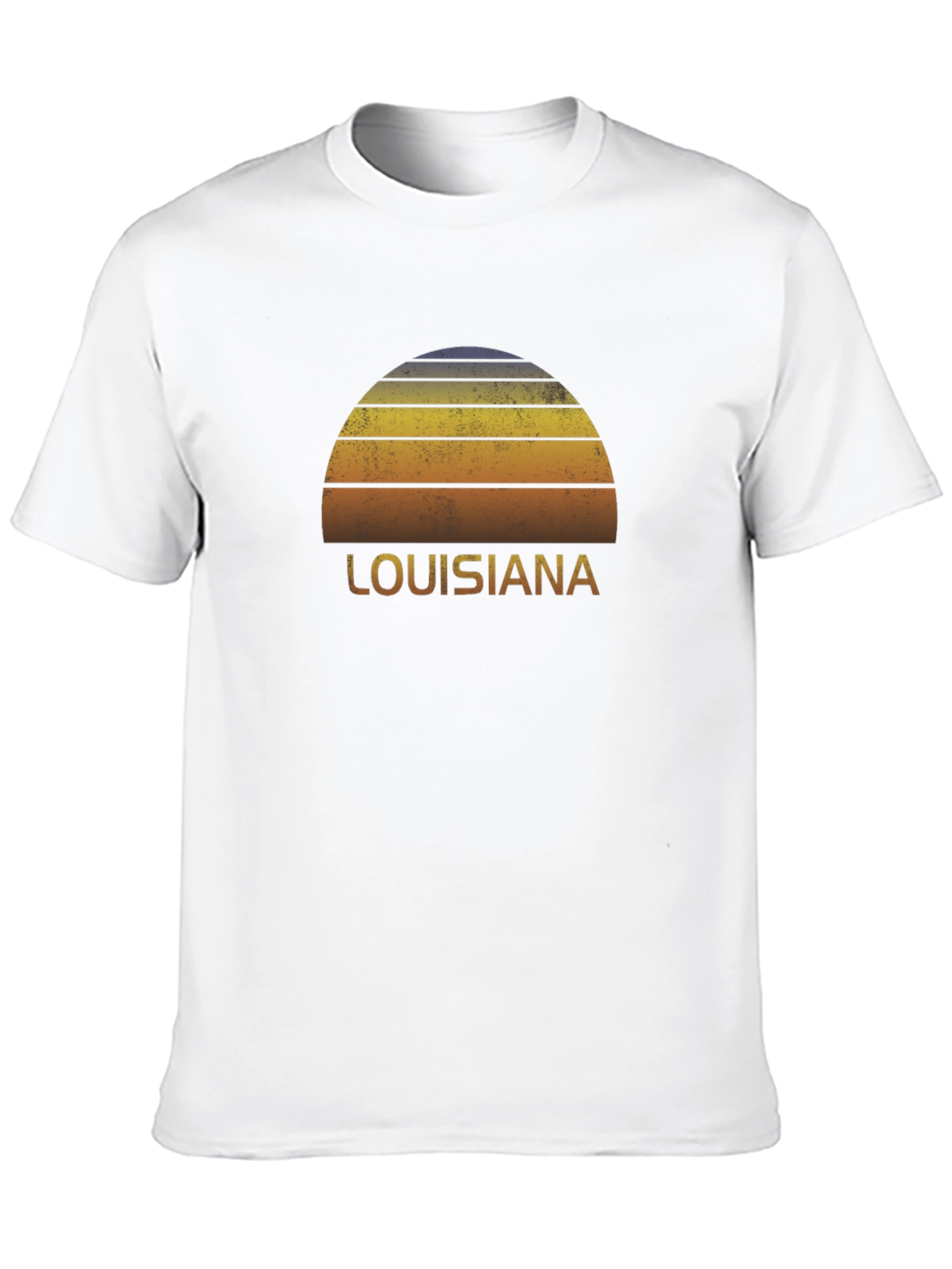 Louisiana Sunset Graphic Tee - Retro Style