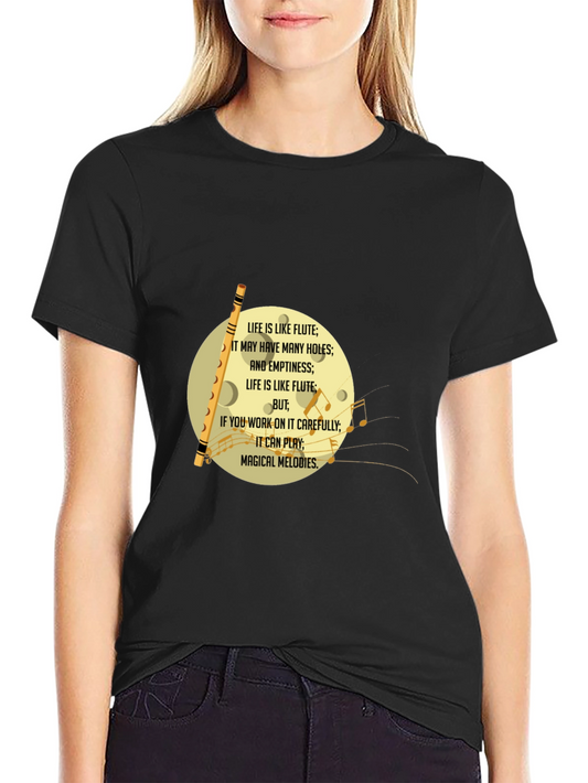 Life is Like Flute T-Shirt