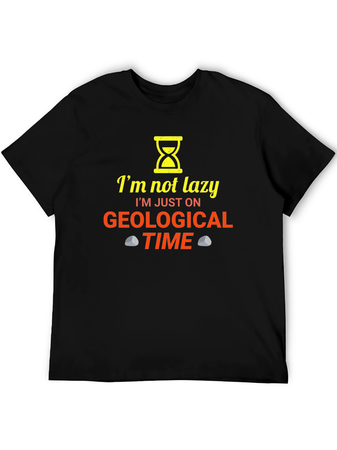 Geological Time Funny Black T-Shirt