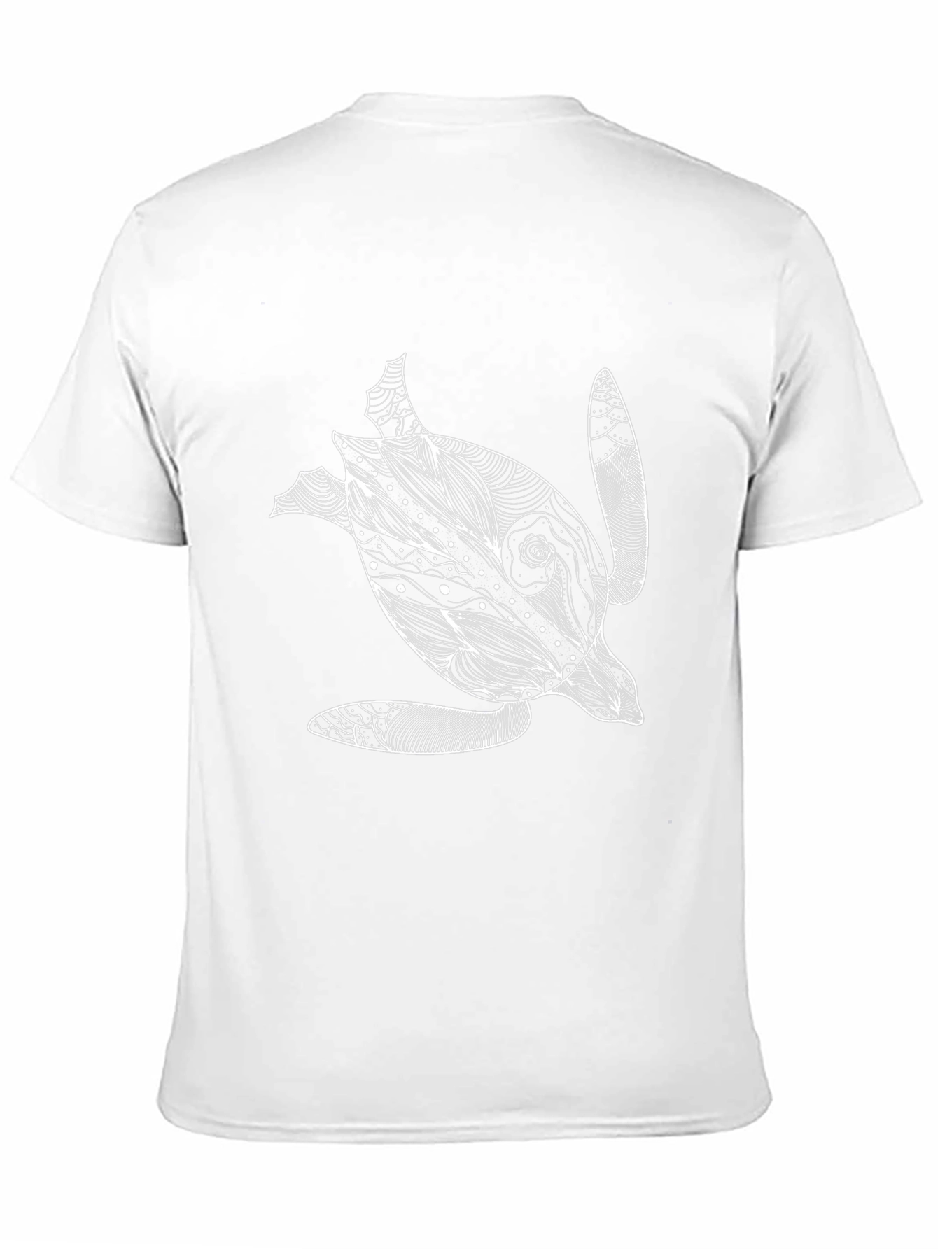 Turtle Graphic Tee - Black Cotton T-Shirt