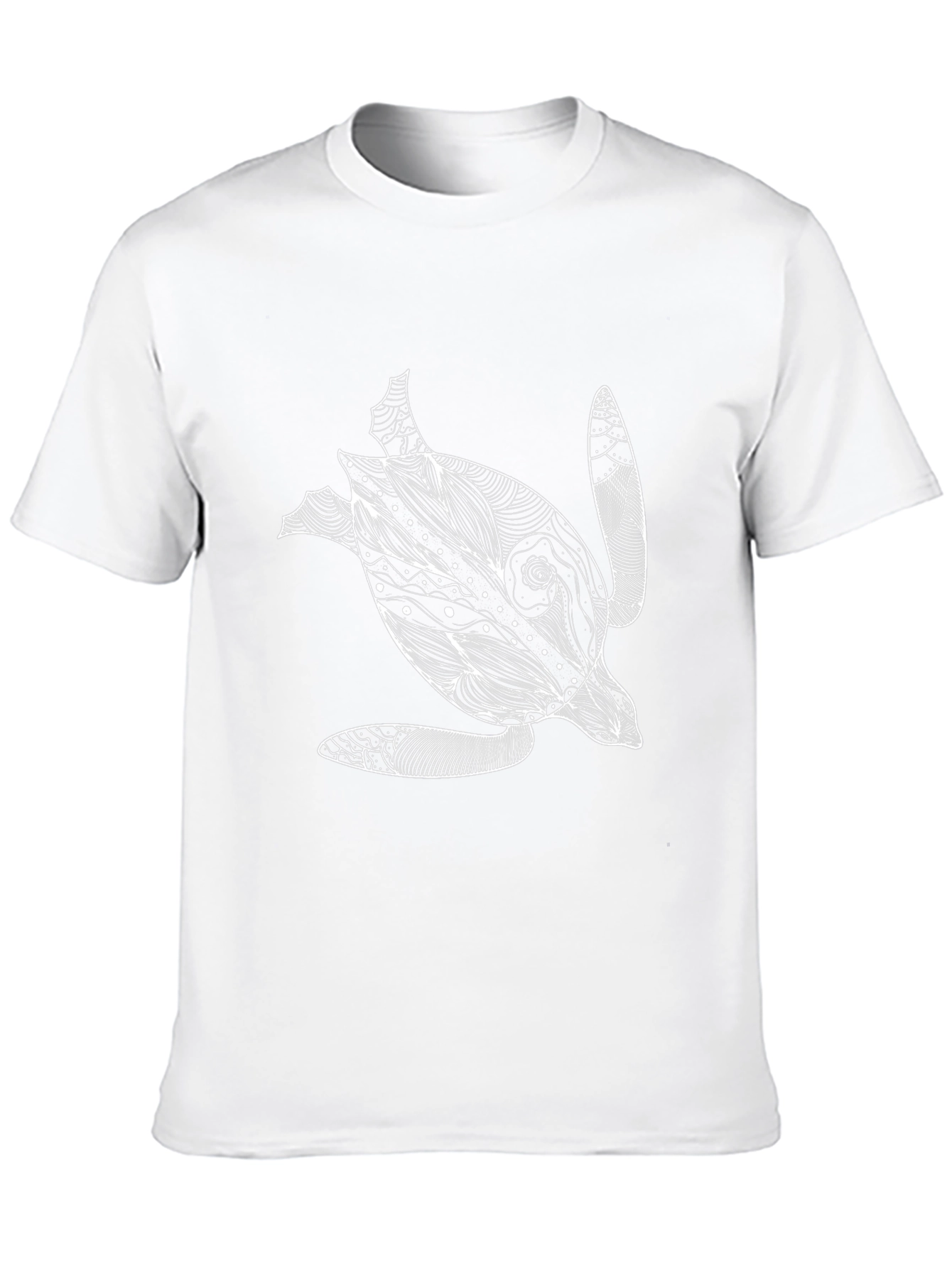 Turtle Graphic Tee - Black Cotton T-Shirt