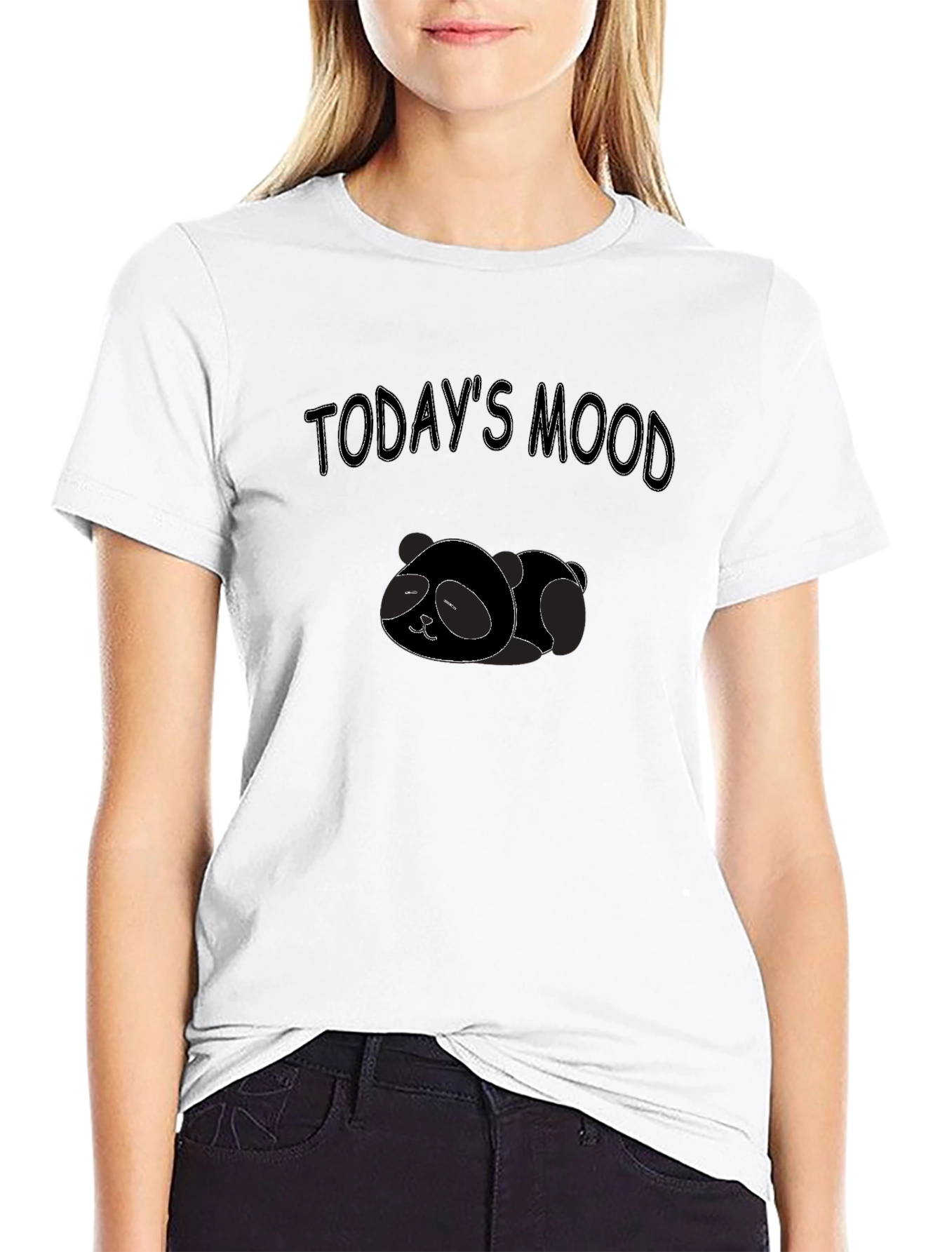 Todays Mood Panda T-Shirt - Relaxed & Comfy