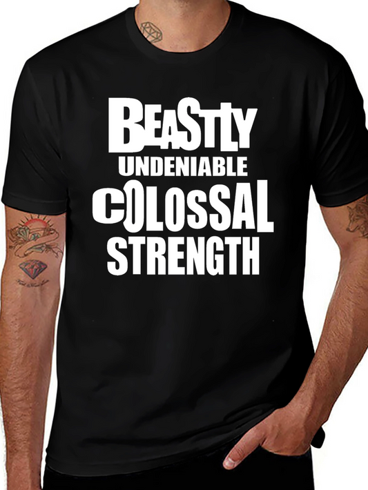 Beastly Strength Black Graphic Tee