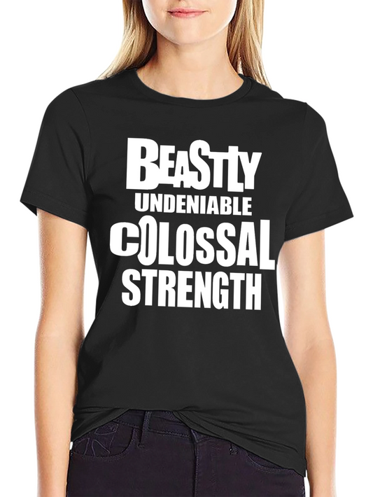 Beastly Strength Black Graphic Tee