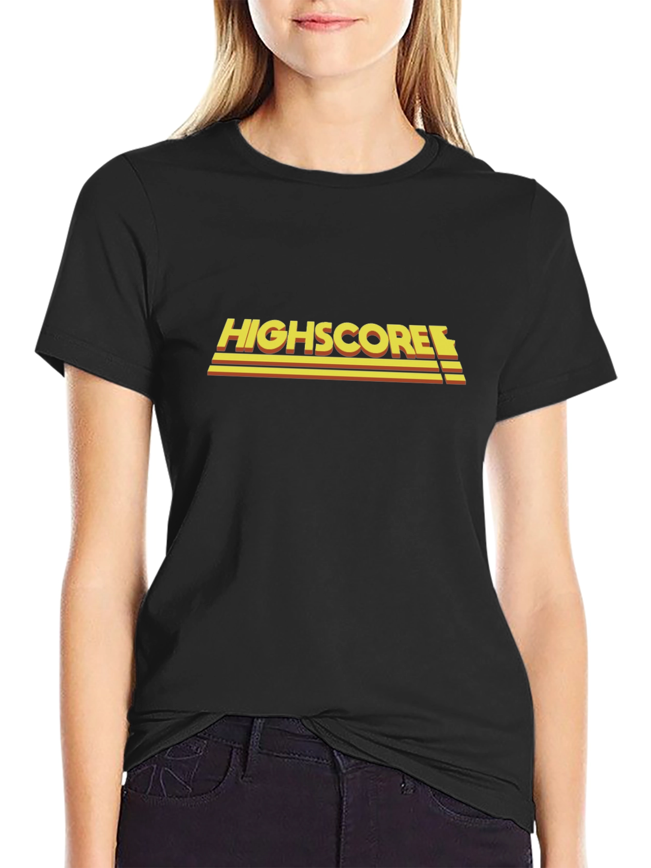 Highscore Retro Black T-Shirt