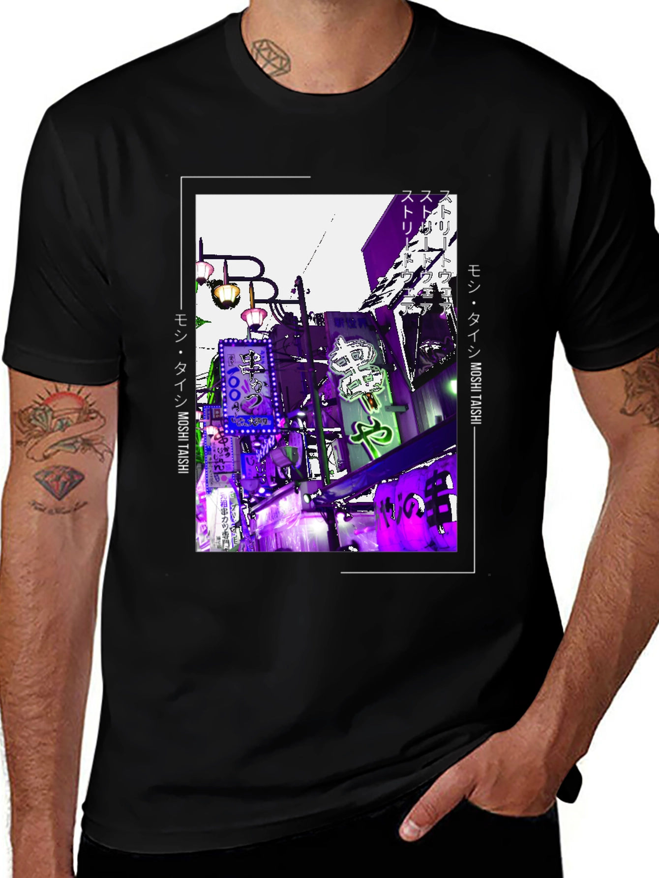 Neon Tokyo Graphic T-Shirt