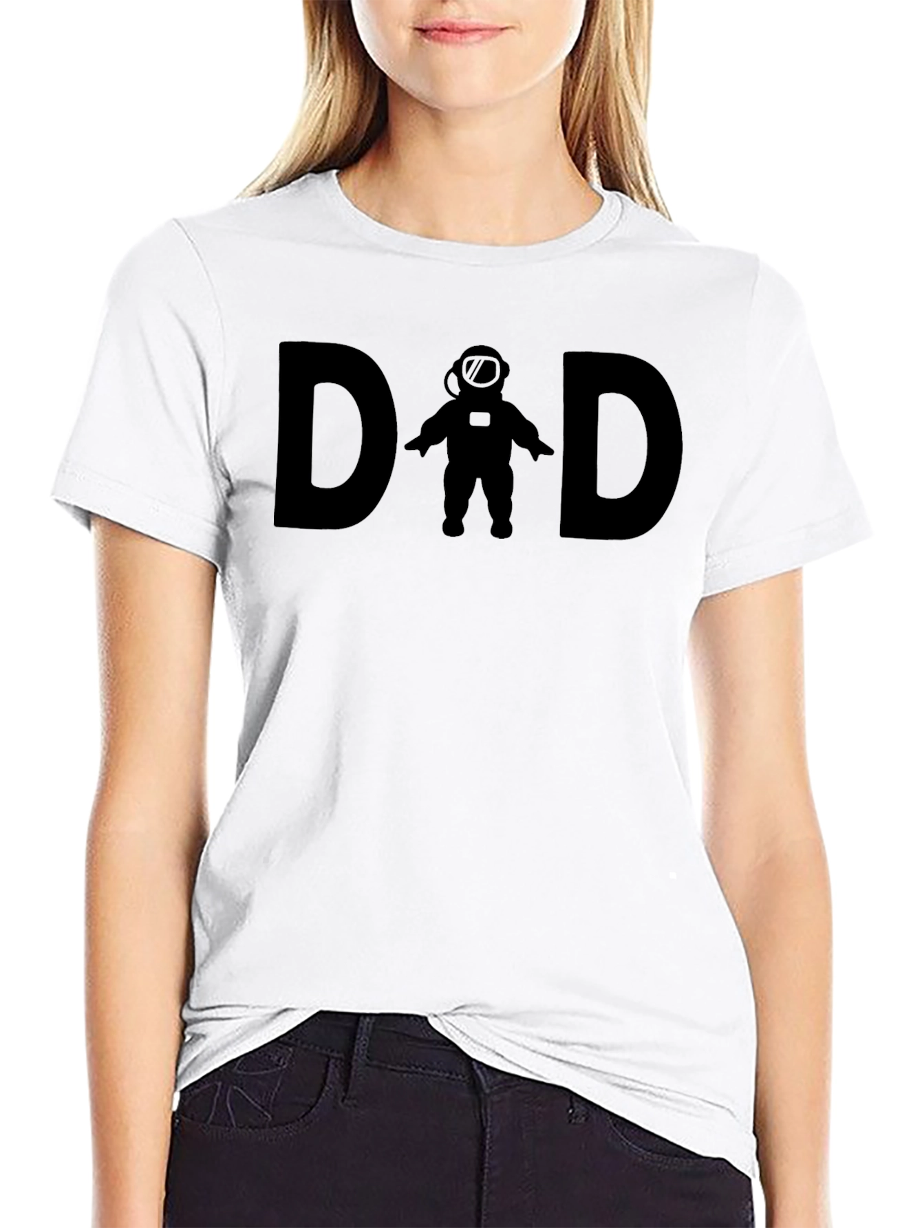 Dad Astronaut Graphic T-Shirt - Space Father Tee