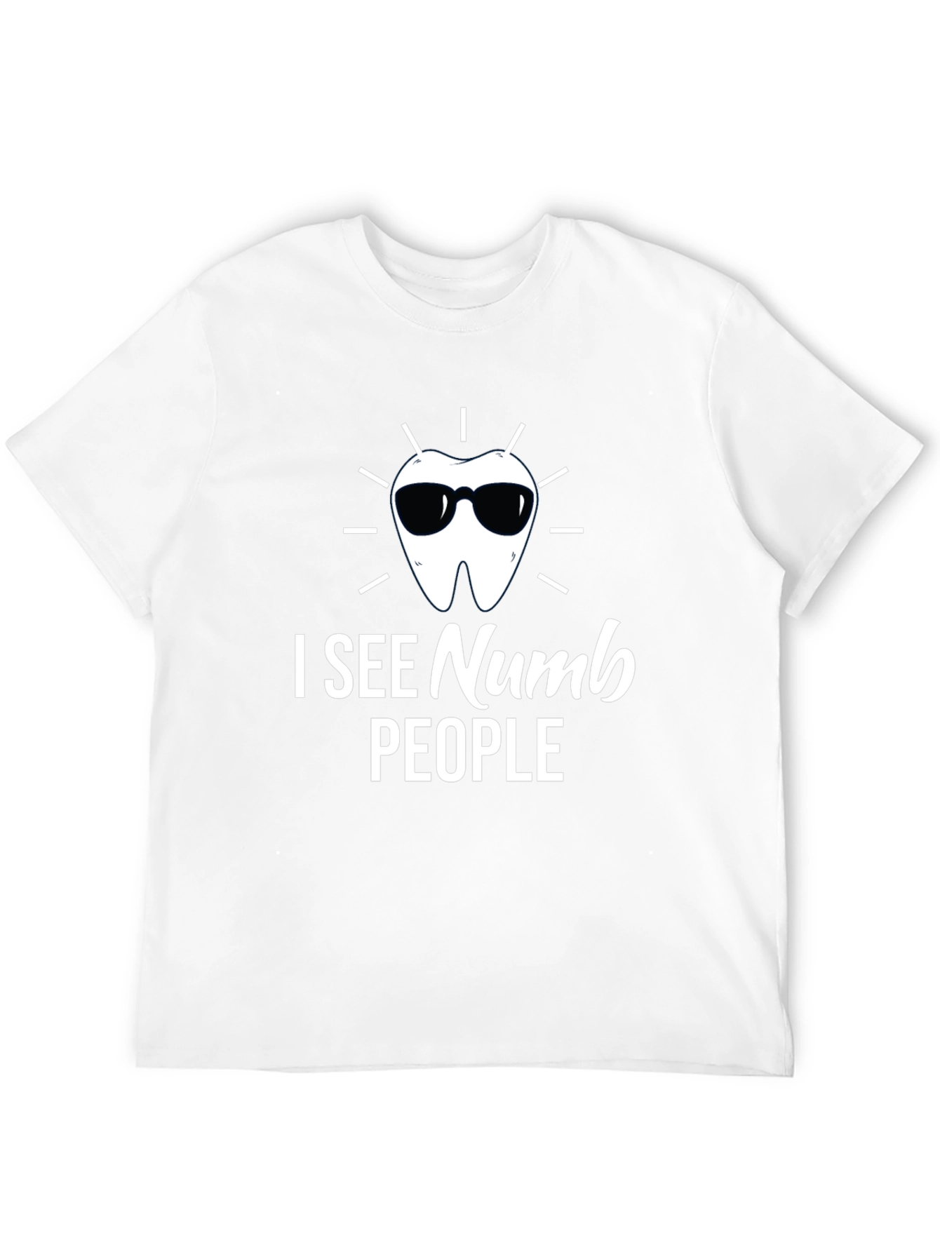 I See Numb People Black Graphic T-Shirt