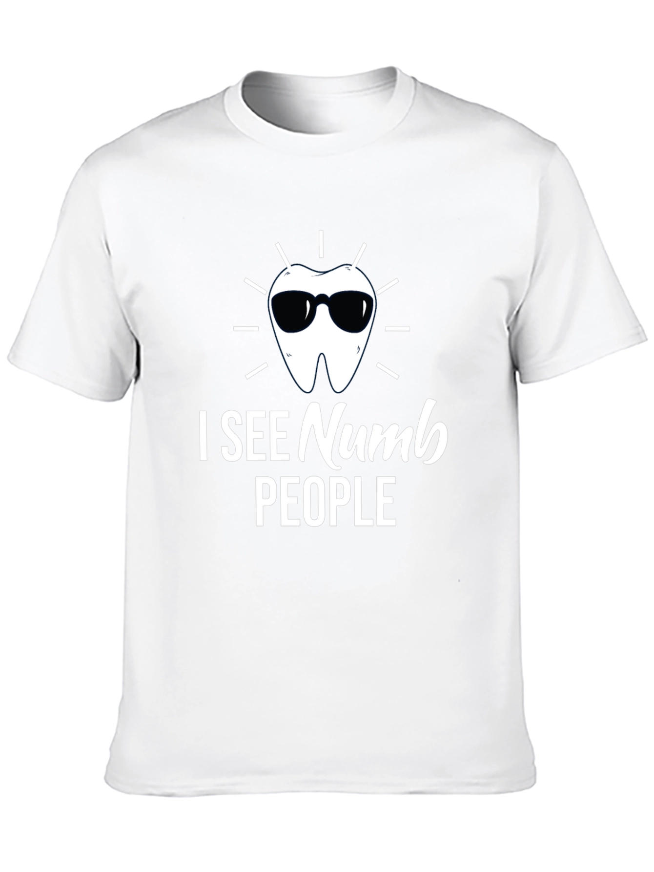 I See Numb People Black Graphic T-Shirt