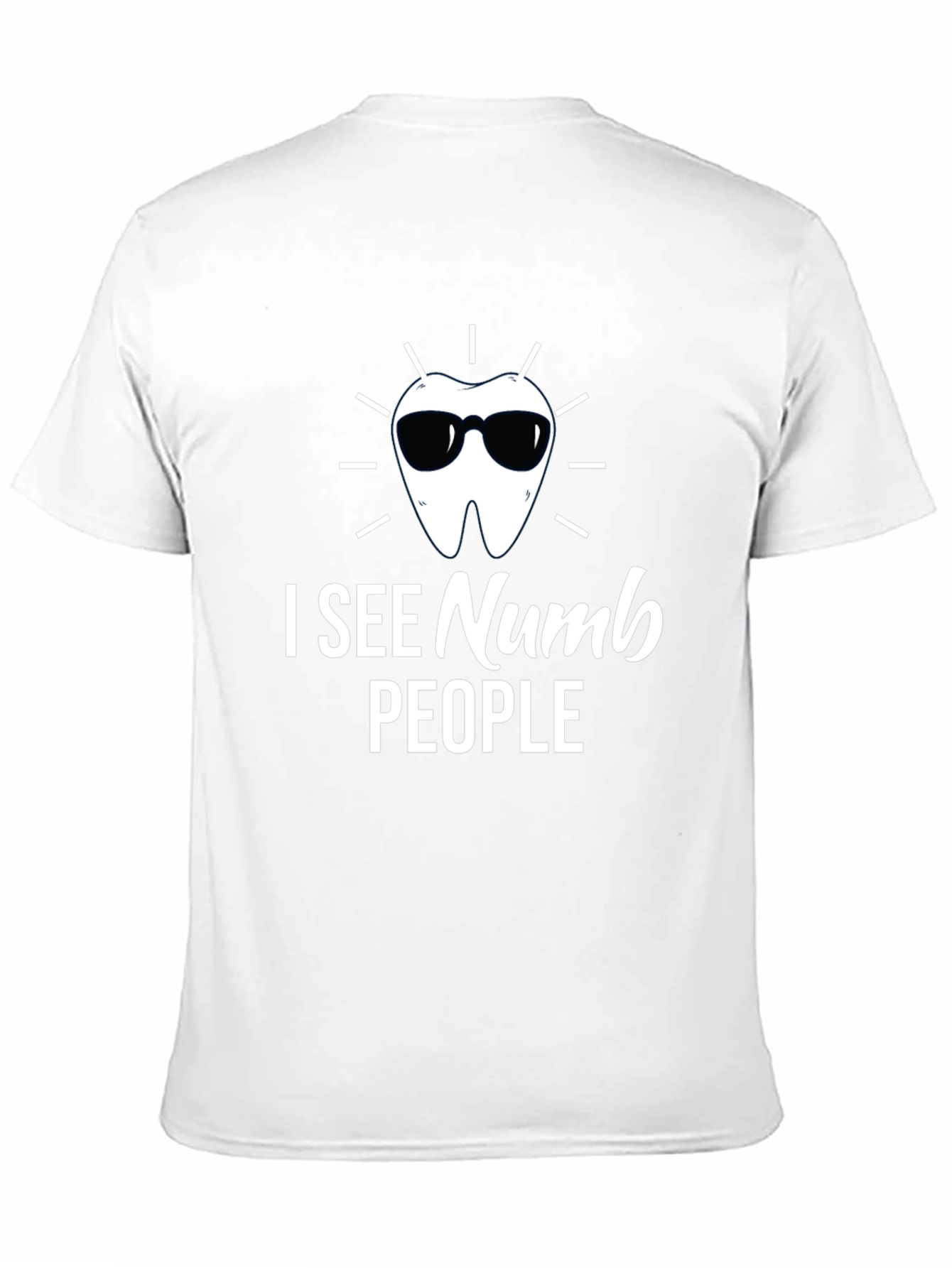 I See Numb People Black Graphic T-Shirt
