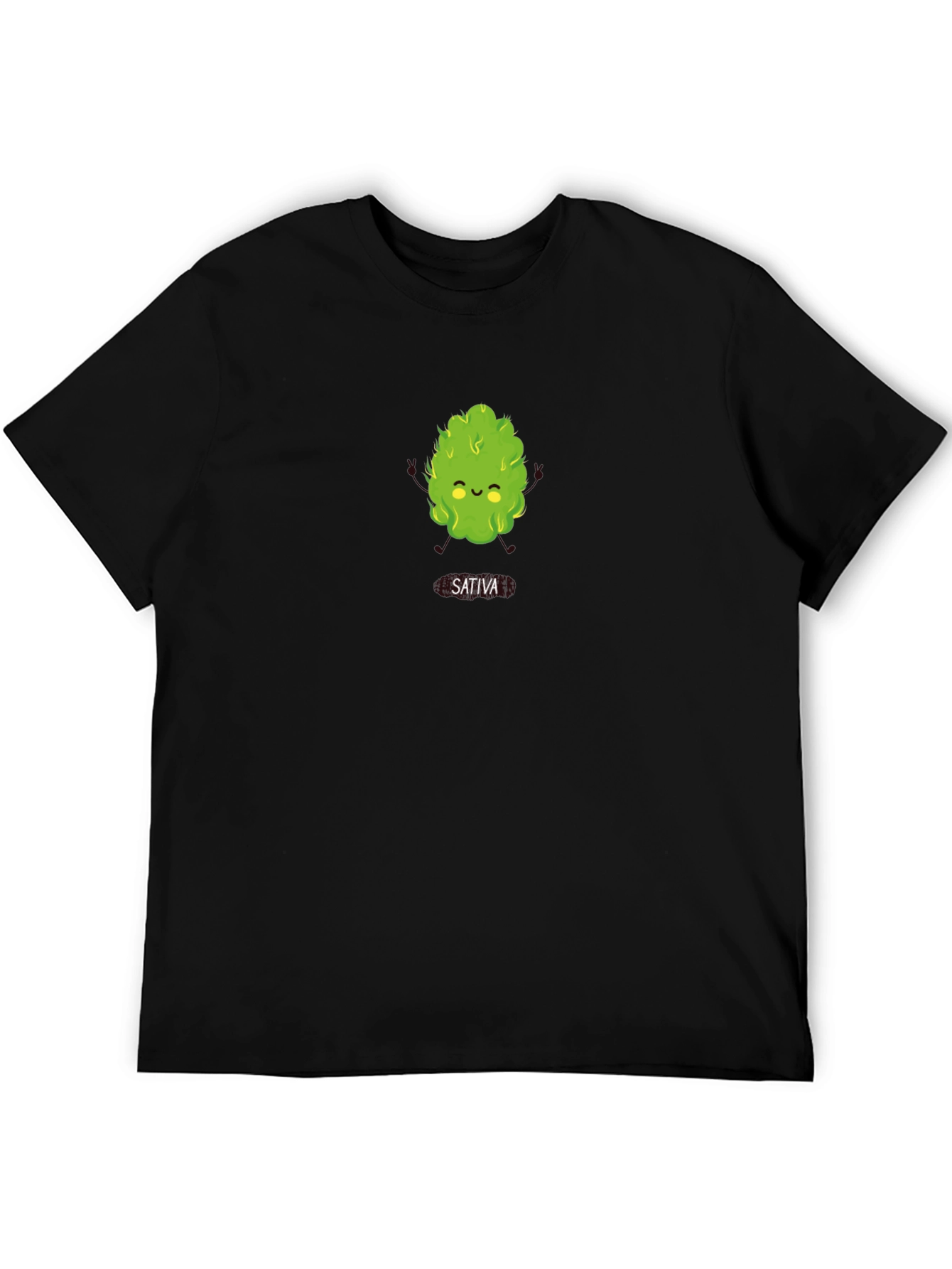 Sativa Cartoon Graphic T-Shirt