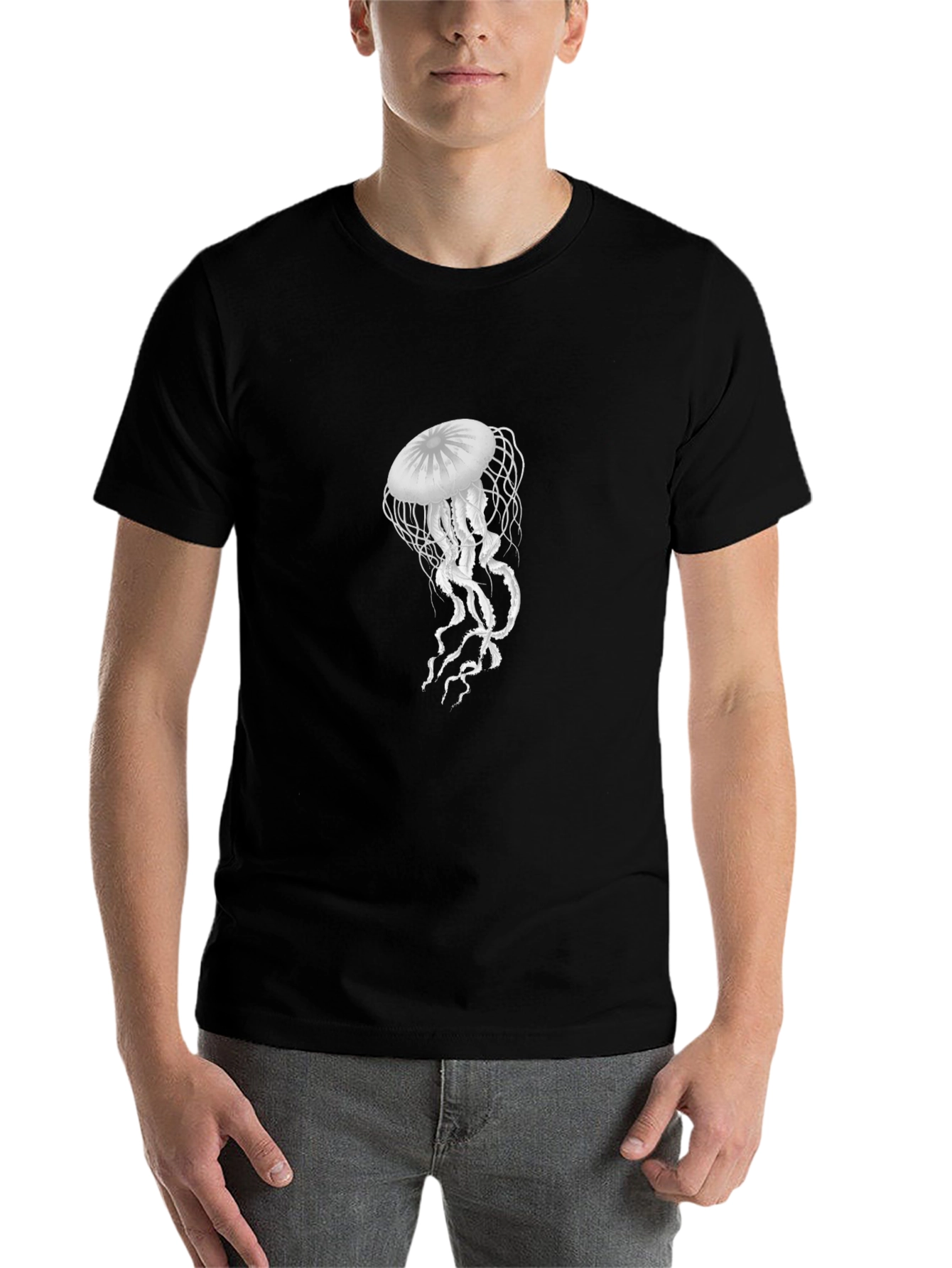 Jellyfish Graphic Black T-Shirt