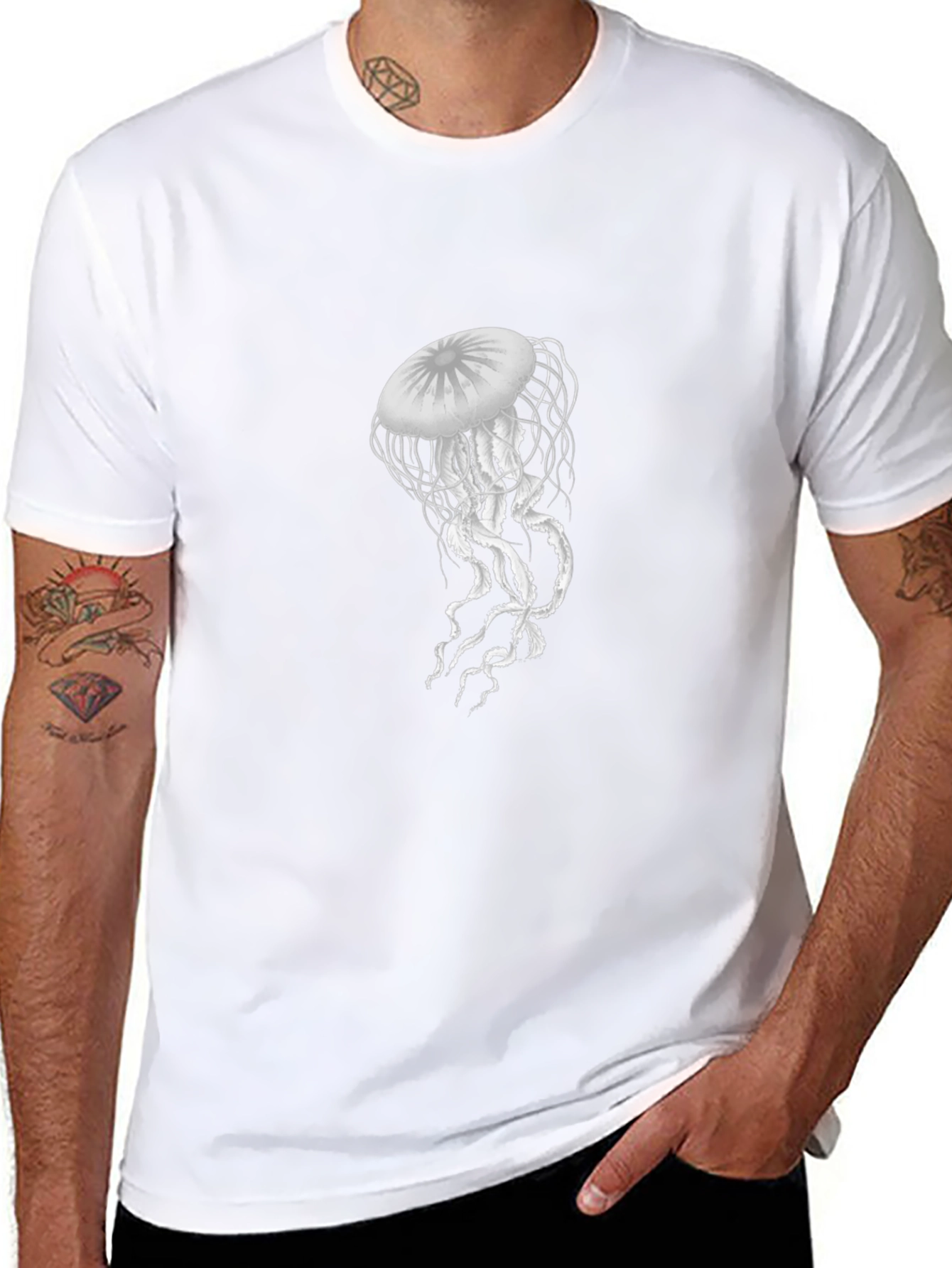 Jellyfish Graphic Black T-Shirt
