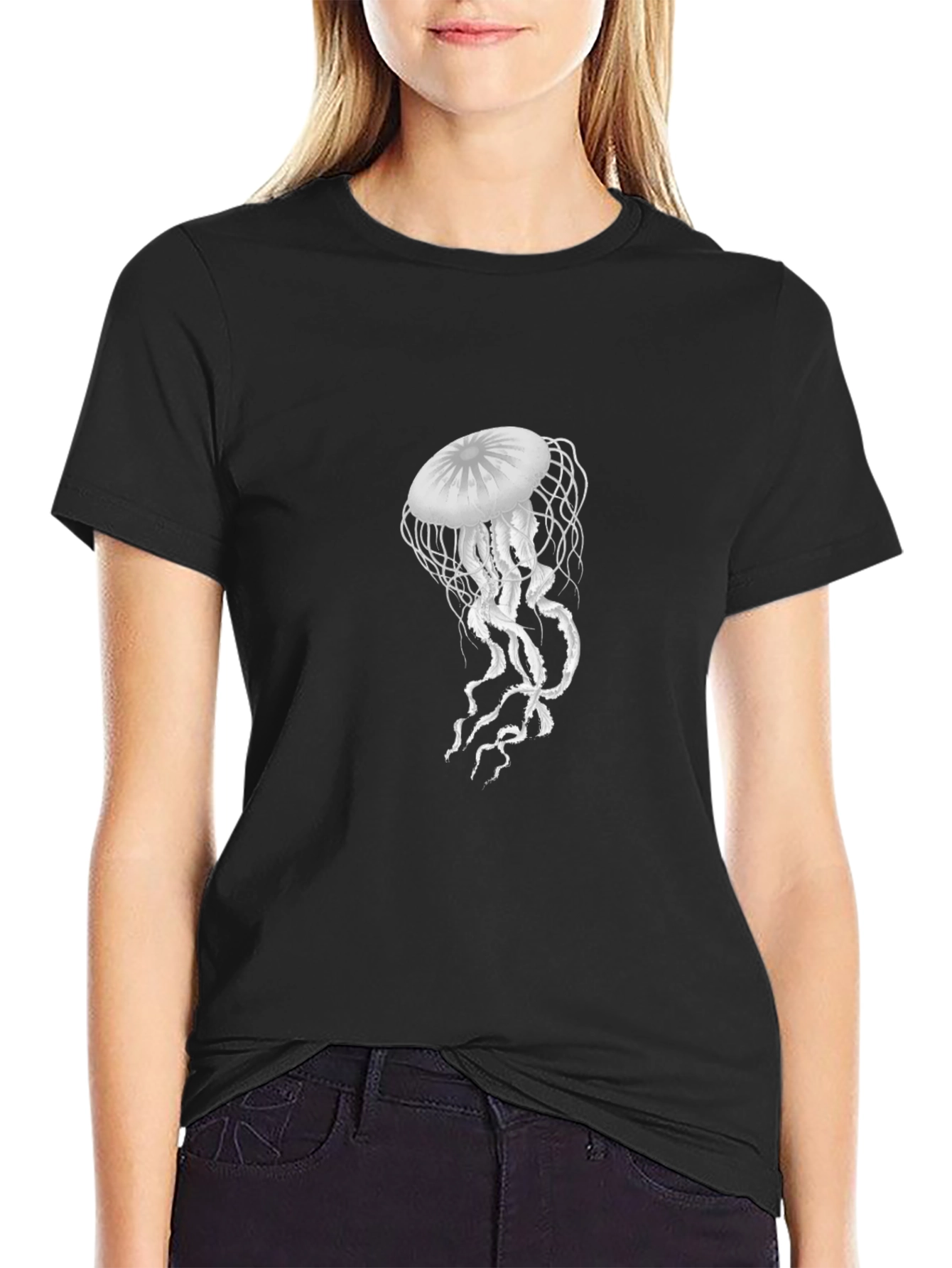Jellyfish Graphic Black T-Shirt