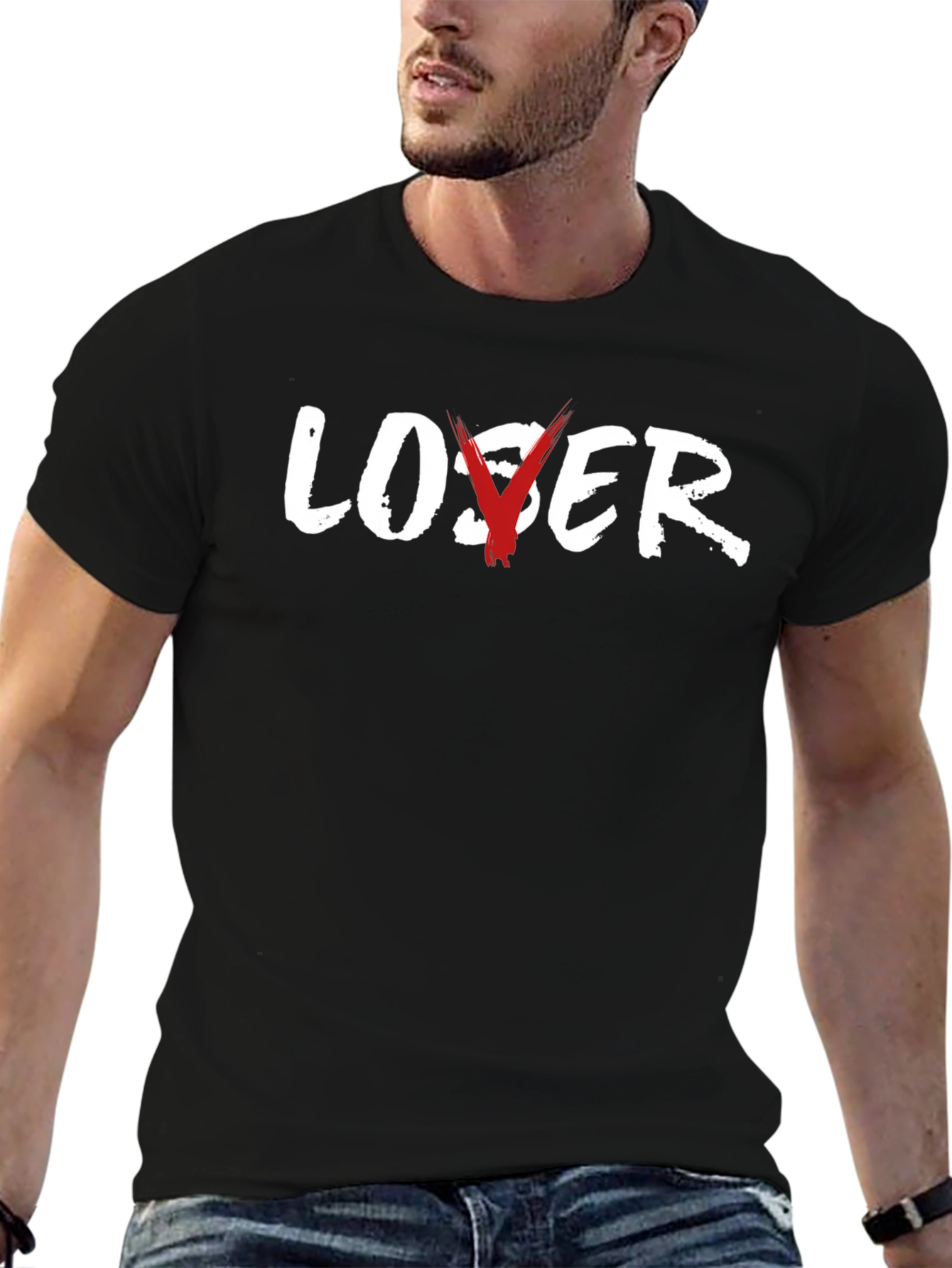 Loser/Lover Graphic Tee - Soft Cotton Blend T-Shirt