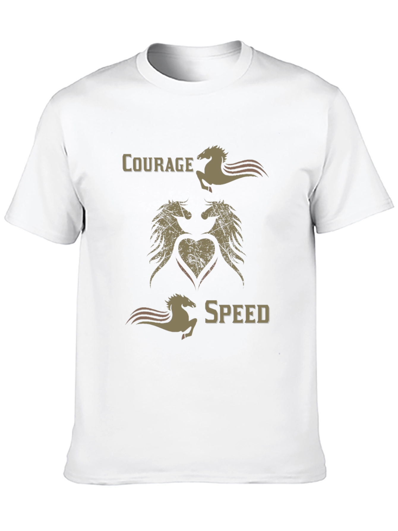 Courage Speed Horse Graphic T-Shirt