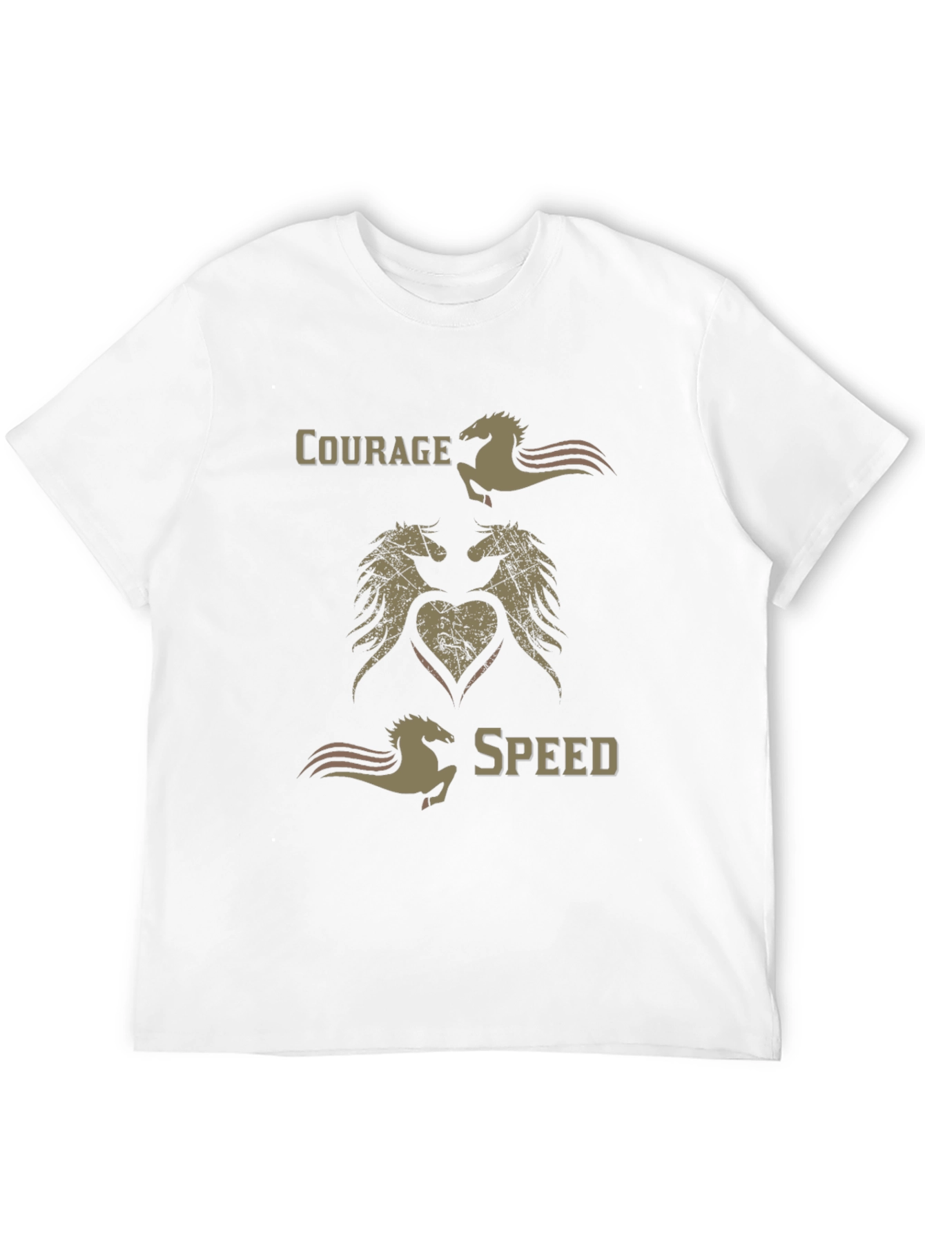 Courage Speed Horse Graphic T-Shirt