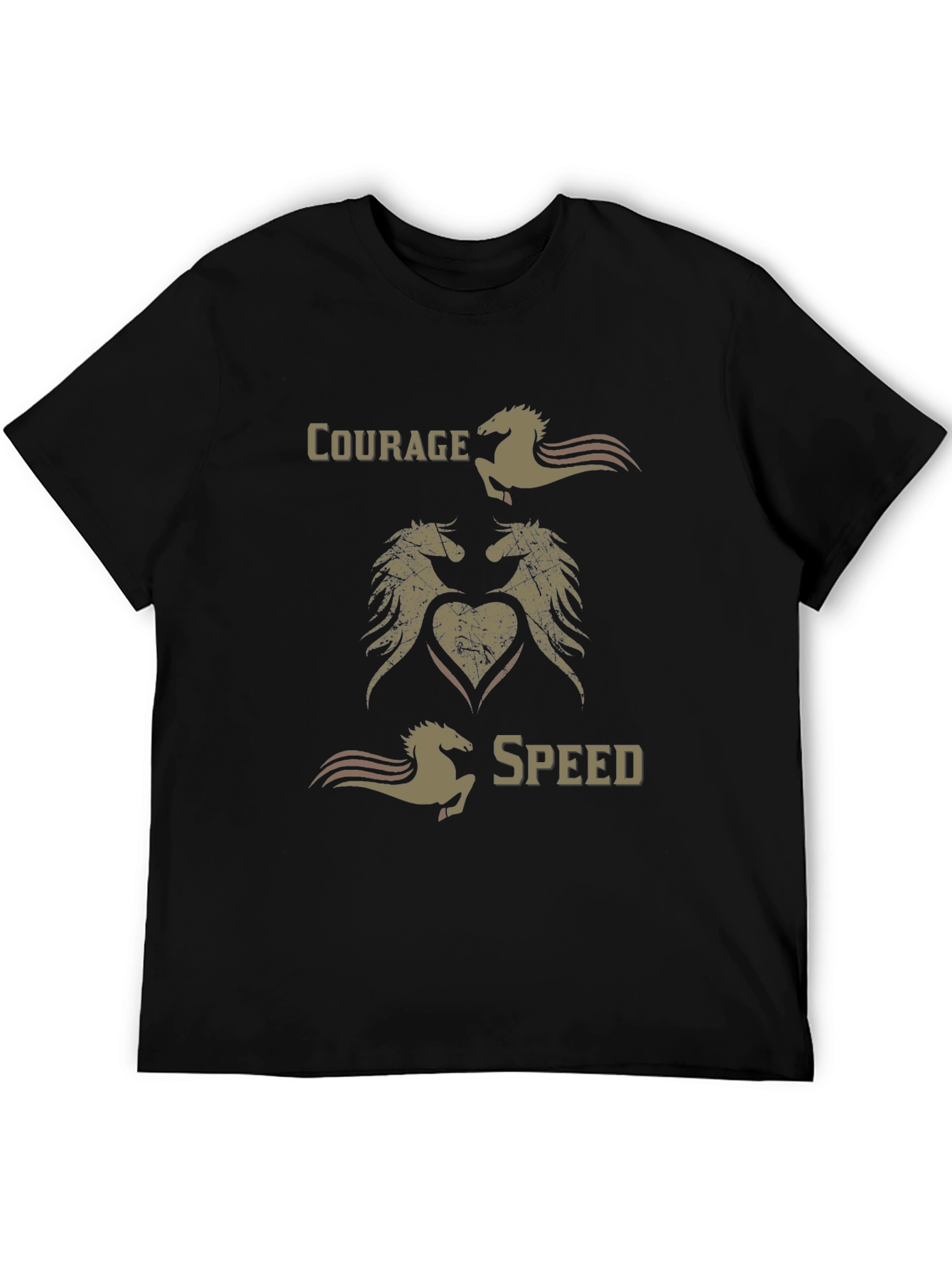 Courage Speed Horse Graphic T-Shirt