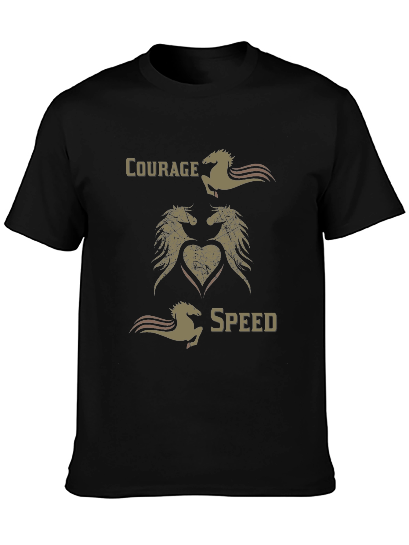 Courage Speed Horse Graphic T-Shirt