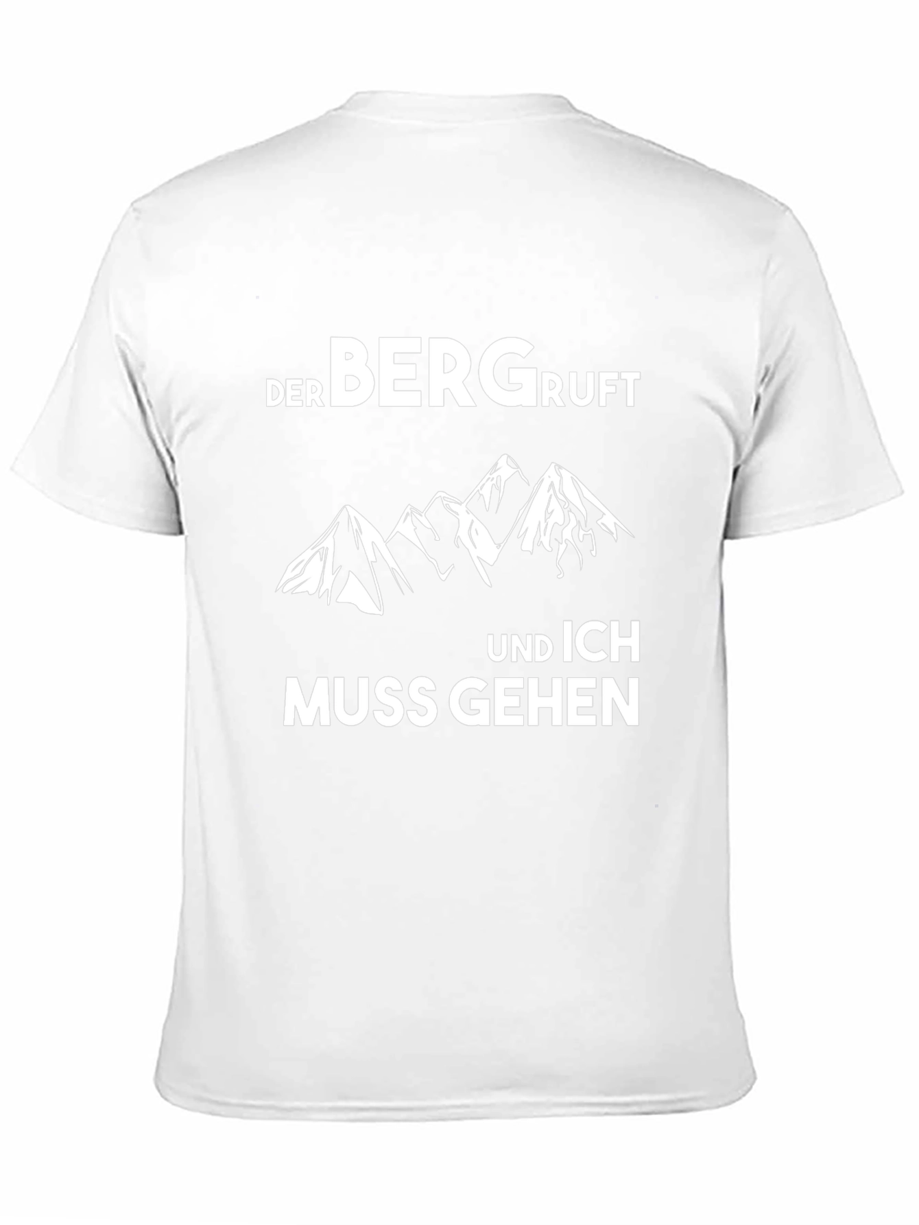 Der Berg Ruft Mens Black Graphic T-Shirt
