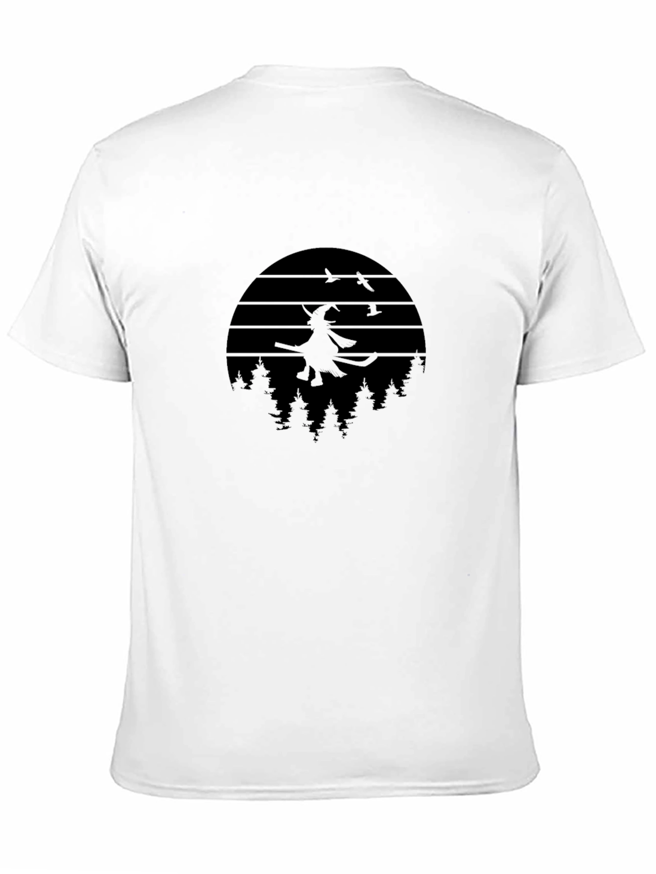 Witch on Broomstick Graphic Tee