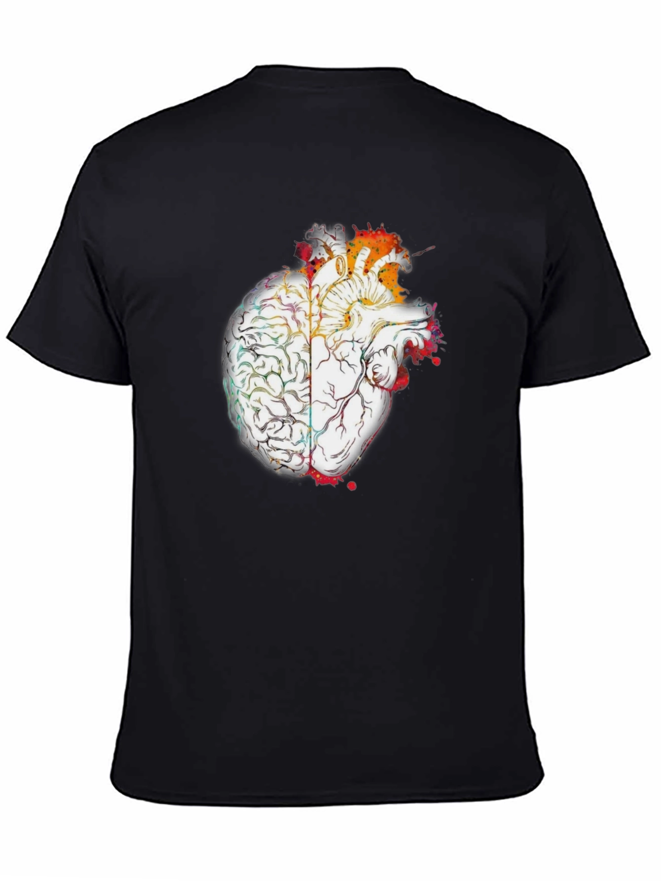 Brain and Heart Graphic T-Shirt