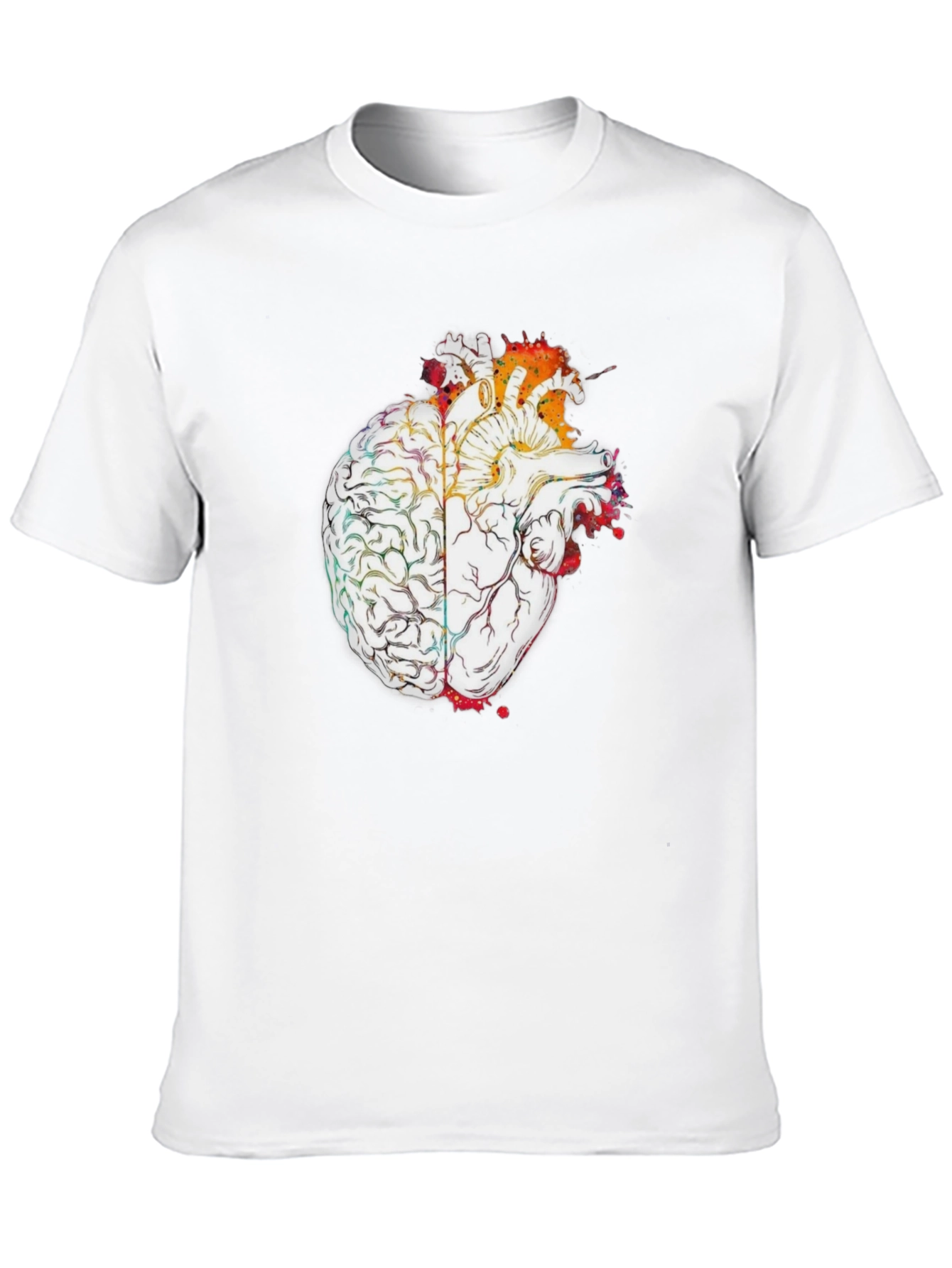 Brain and Heart Graphic T-Shirt