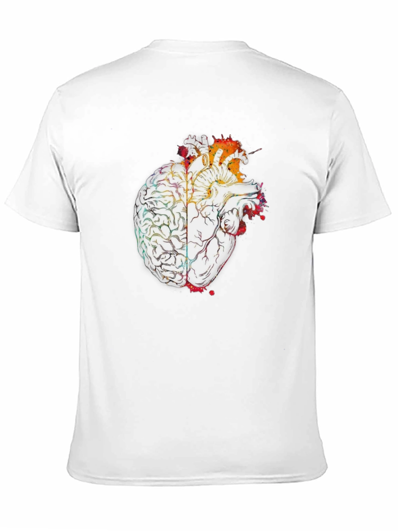 Brain and Heart Graphic T-Shirt