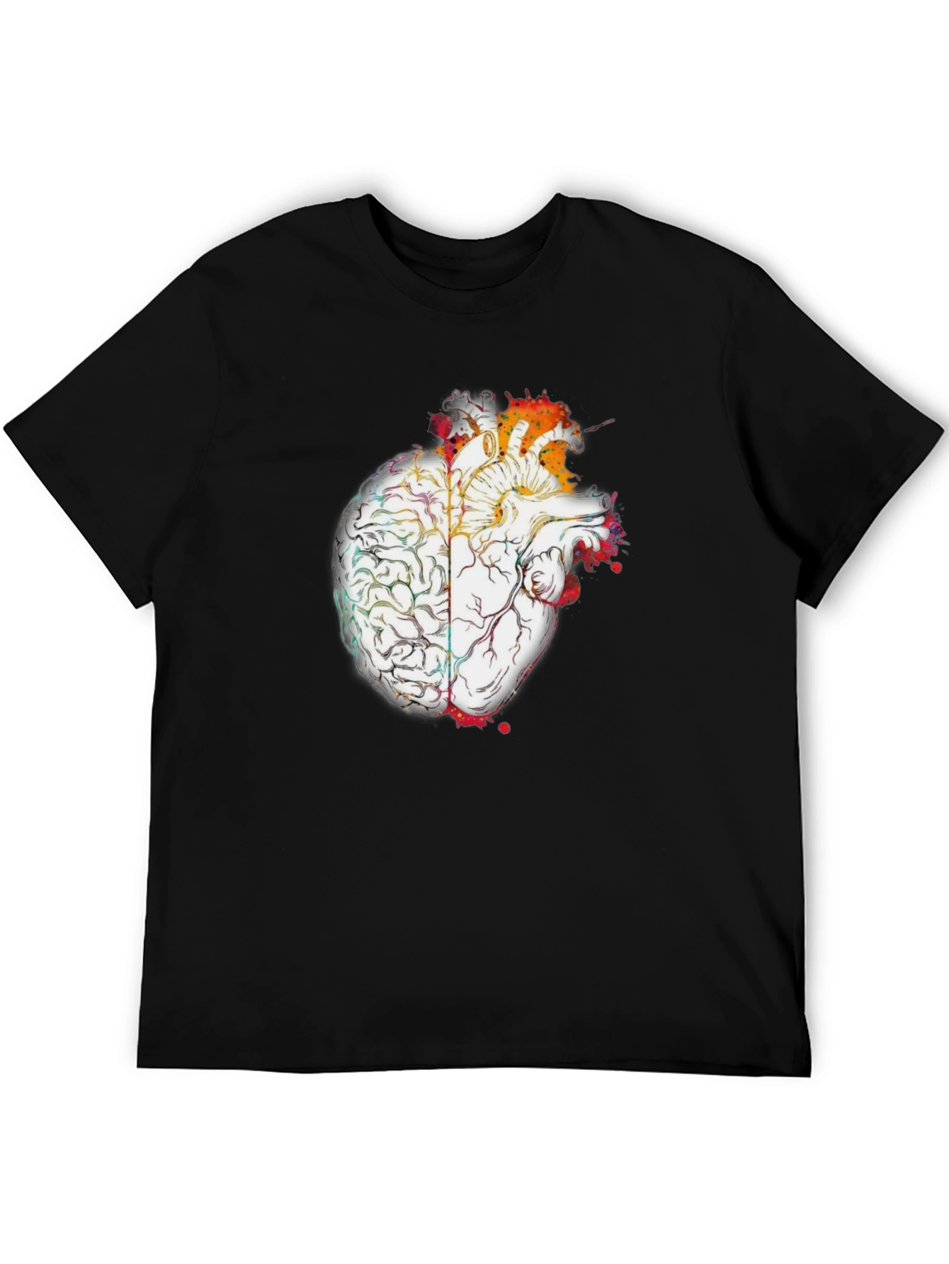Brain and Heart Graphic T-Shirt
