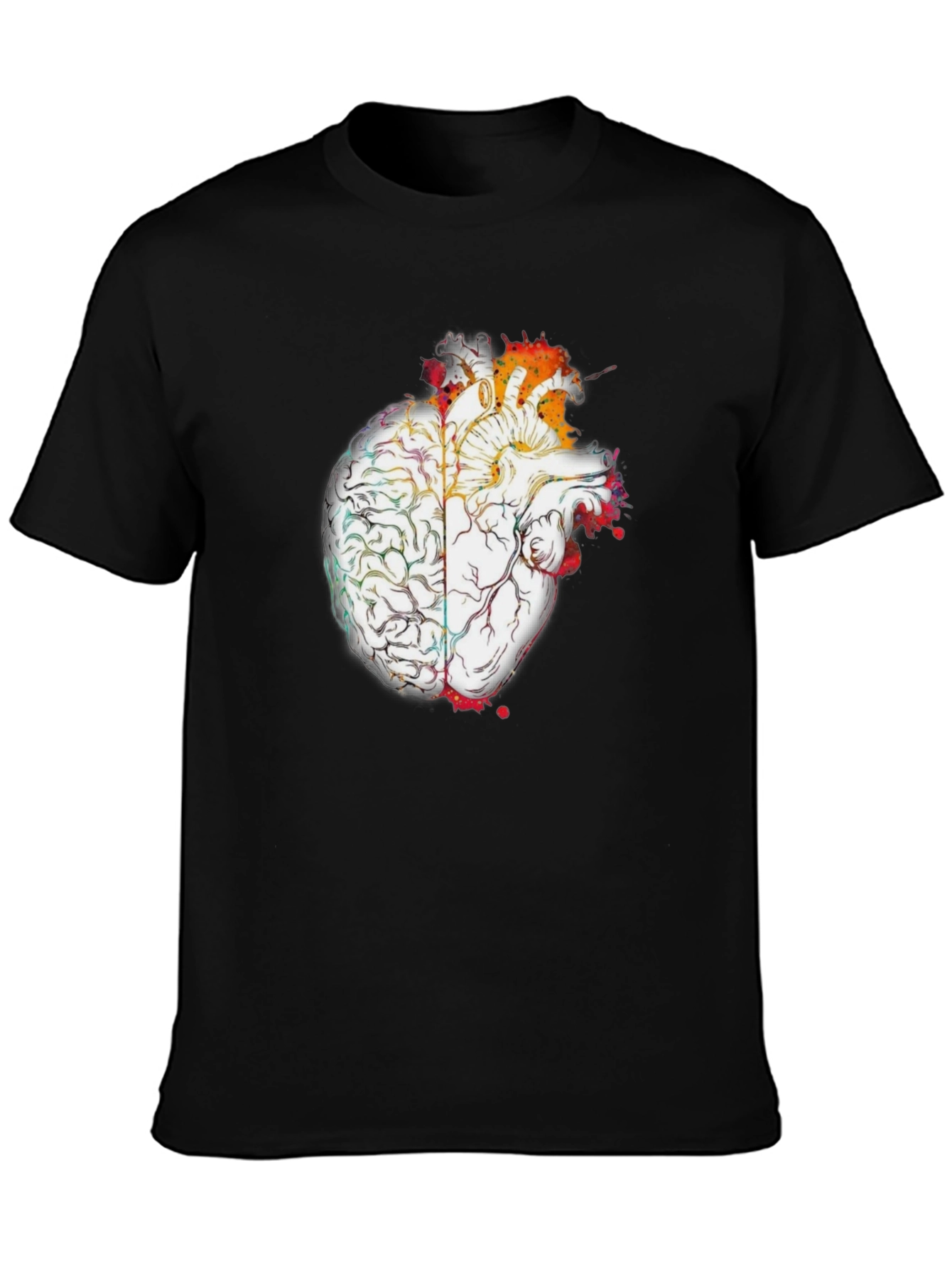 Brain and Heart Graphic T-Shirt