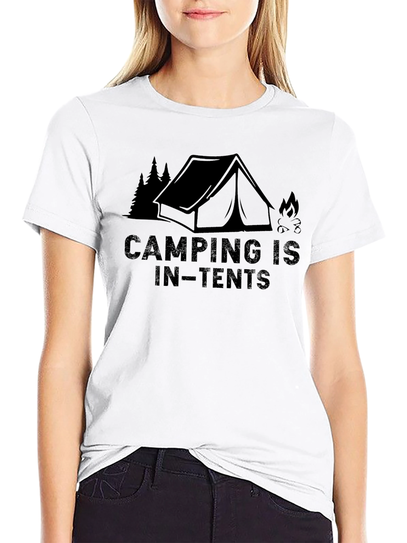 Camping Is In-Tents Graphic Tee