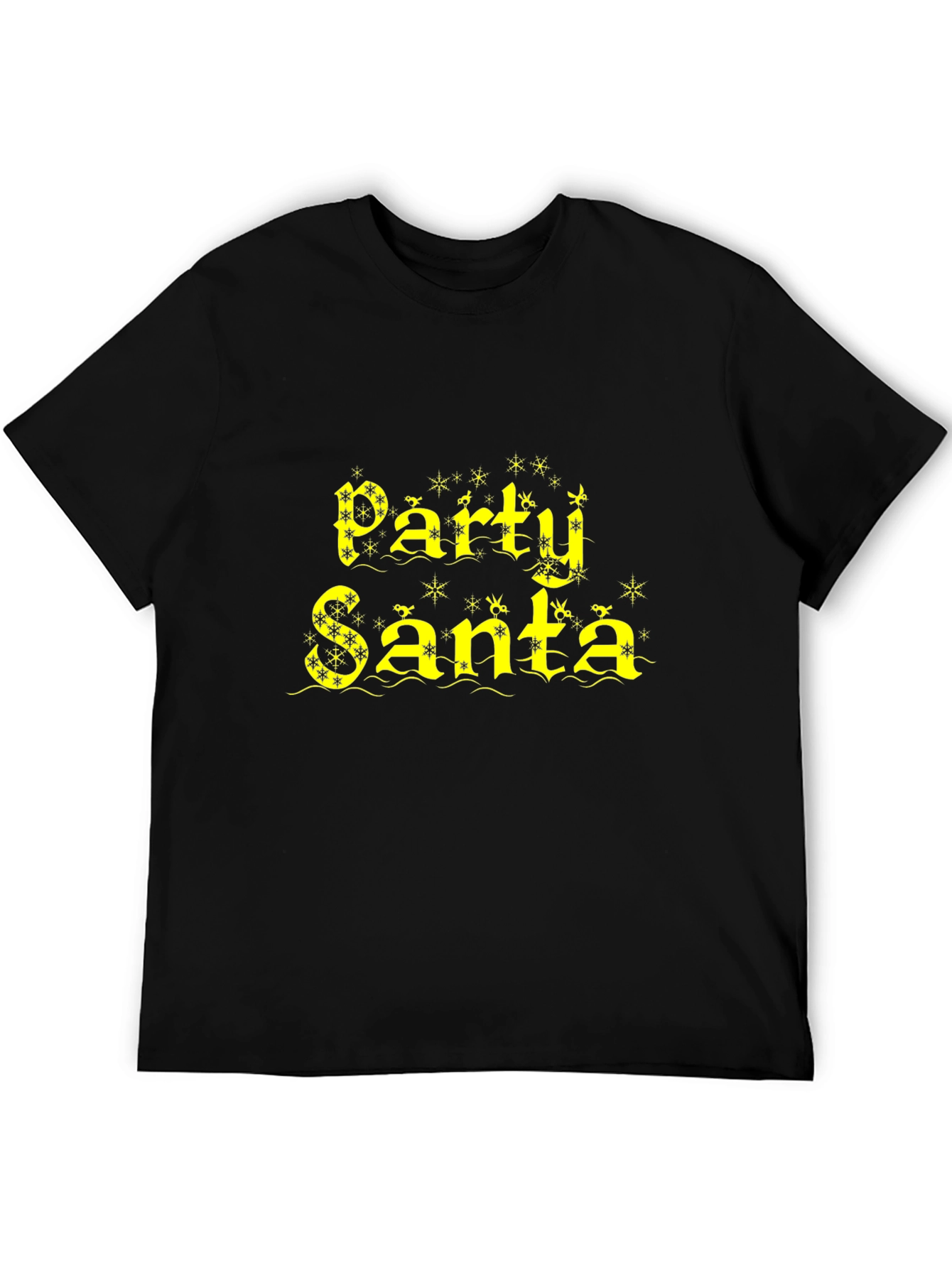 Party Santa Graphic Tee - Festive Holiday Apparel