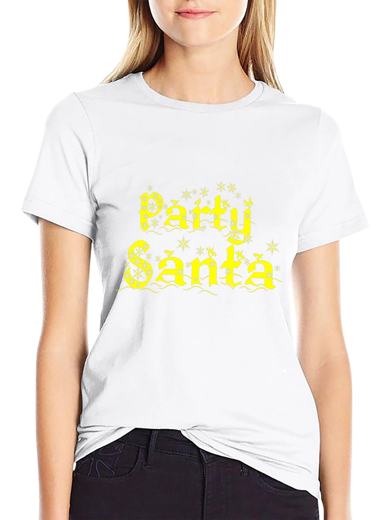 Party Santa Graphic Tee - Festive Holiday Apparel