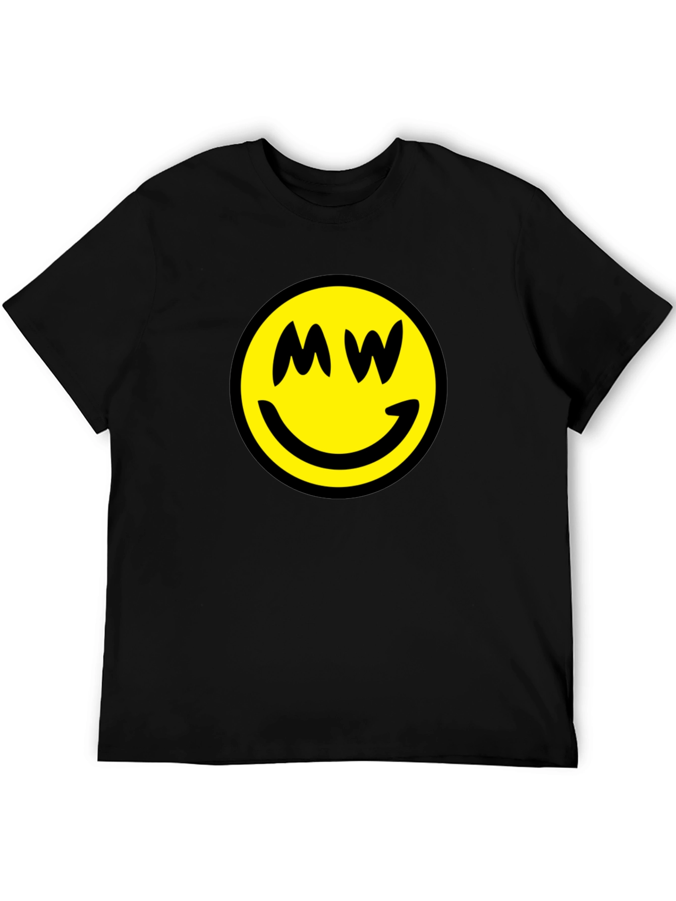 Smiley Face MW Black T-Shirt