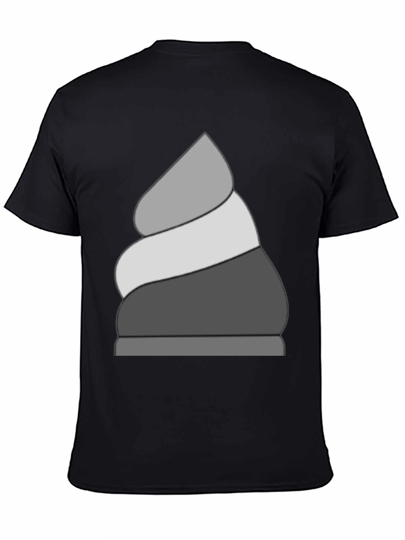 Stylish Black T-Shirt with Ice Cream Design