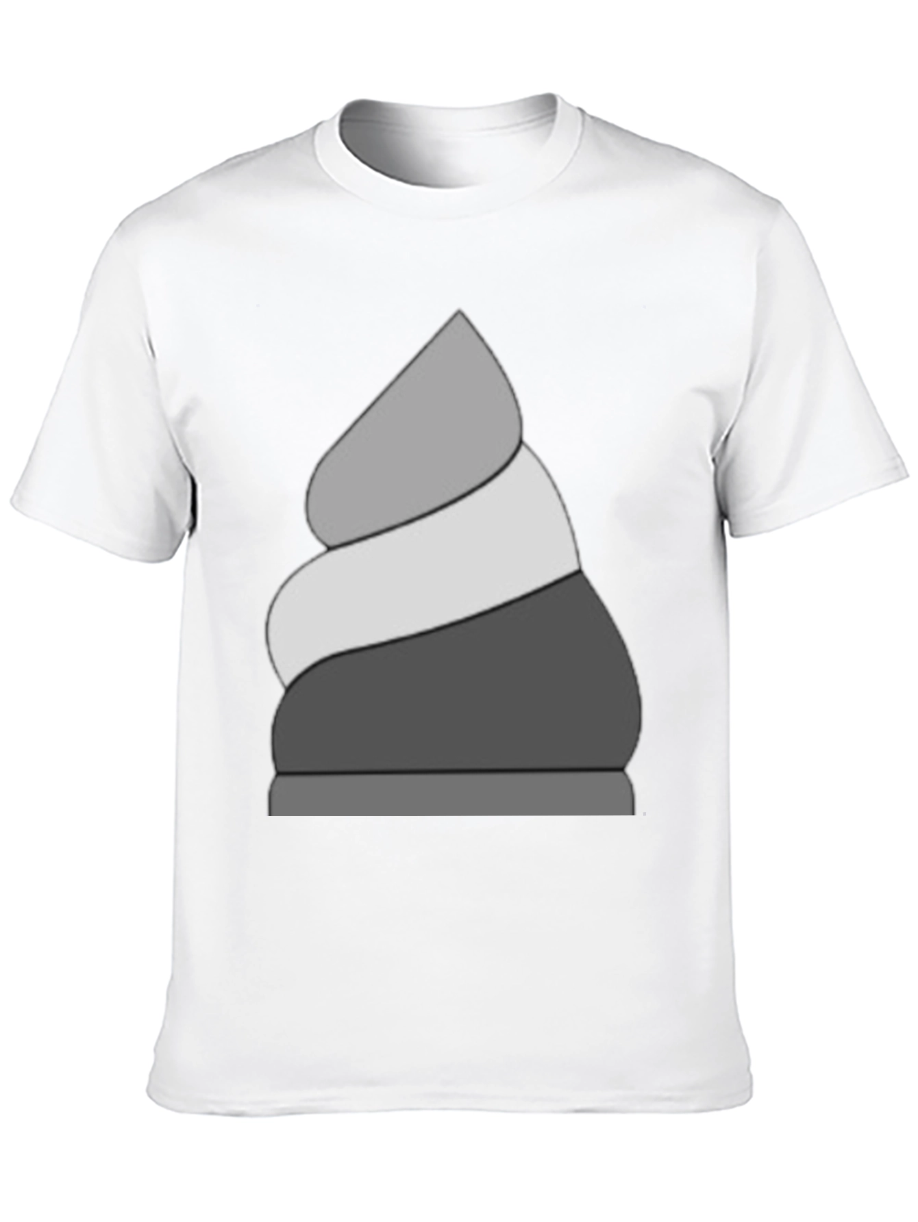 Stylish Black T-Shirt with Ice Cream Design