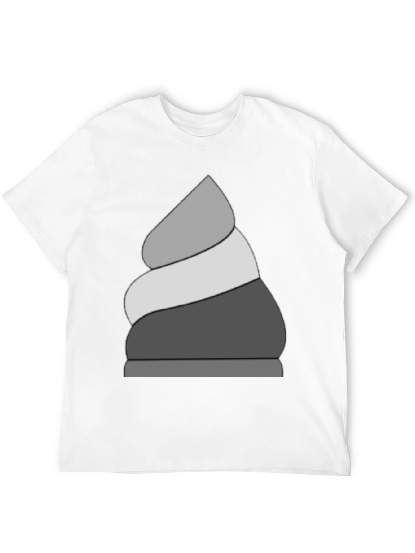 Stylish Black T-Shirt with Ice Cream Design