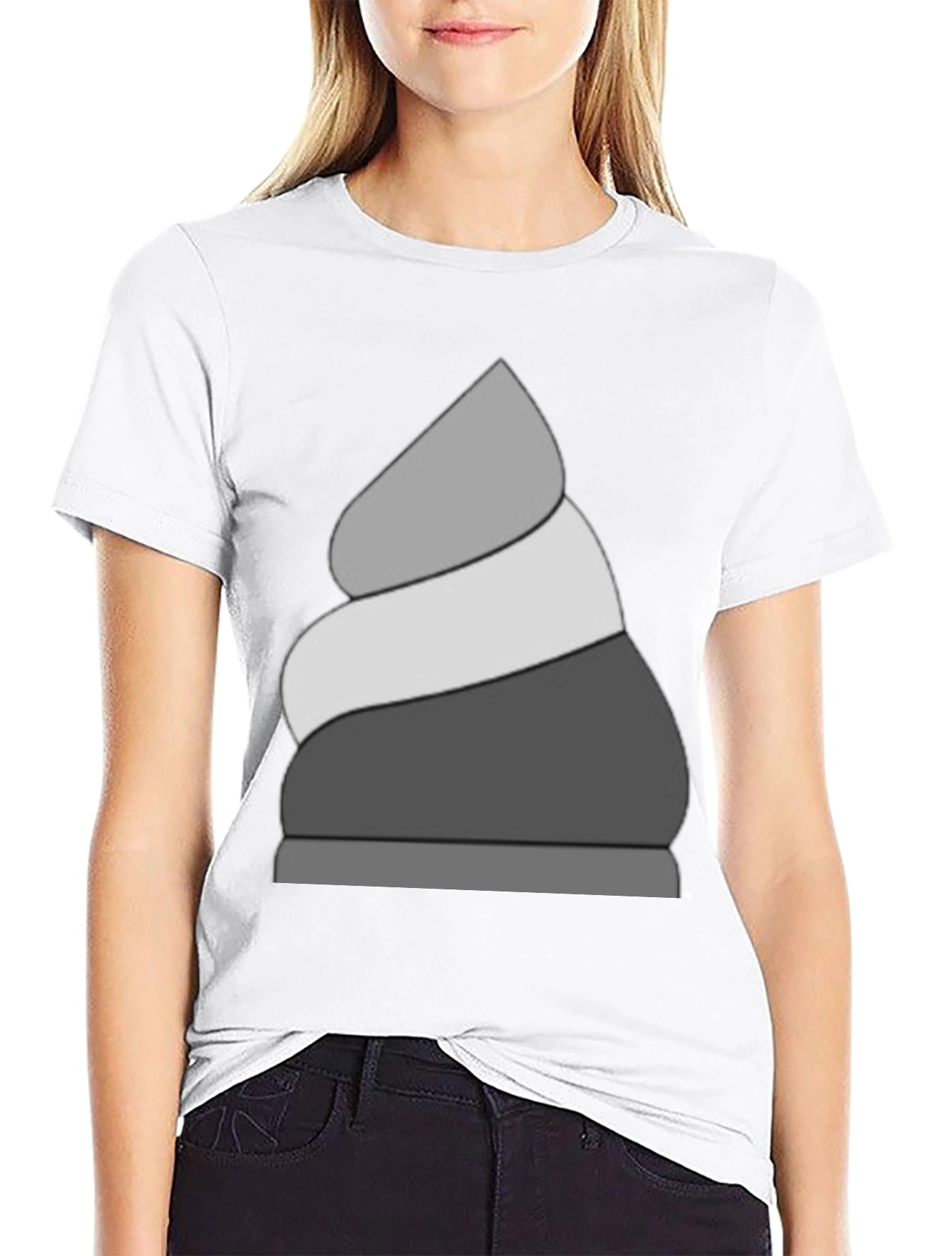 Stylish Black T-Shirt with Ice Cream Design