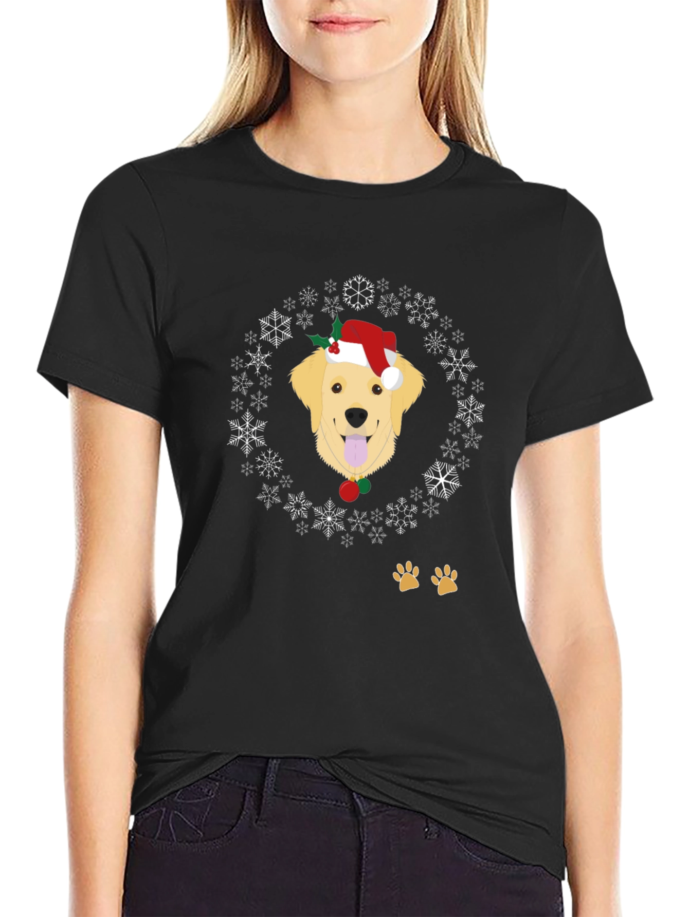 Festive Dog Christmas T-Shirt