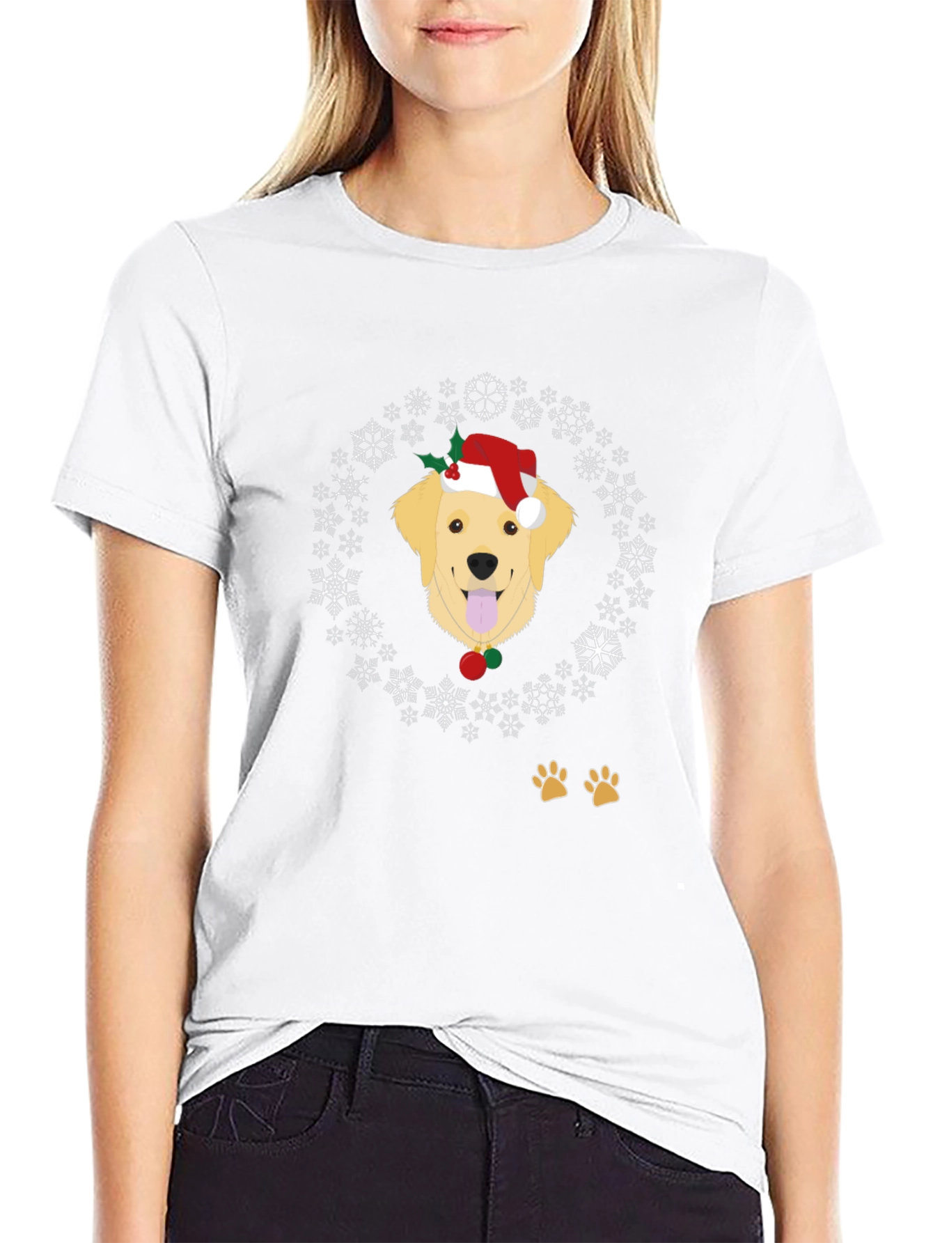 Festive Dog Christmas T-Shirt