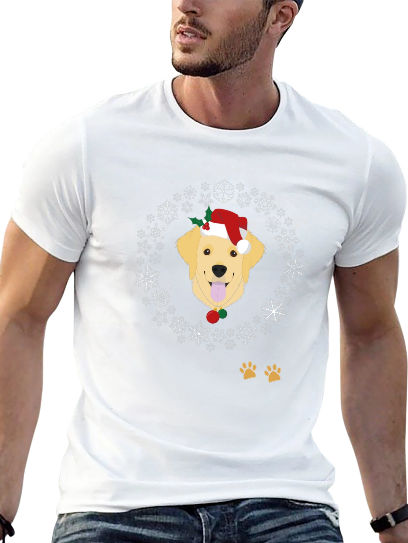 Festive Dog Christmas T-Shirt
